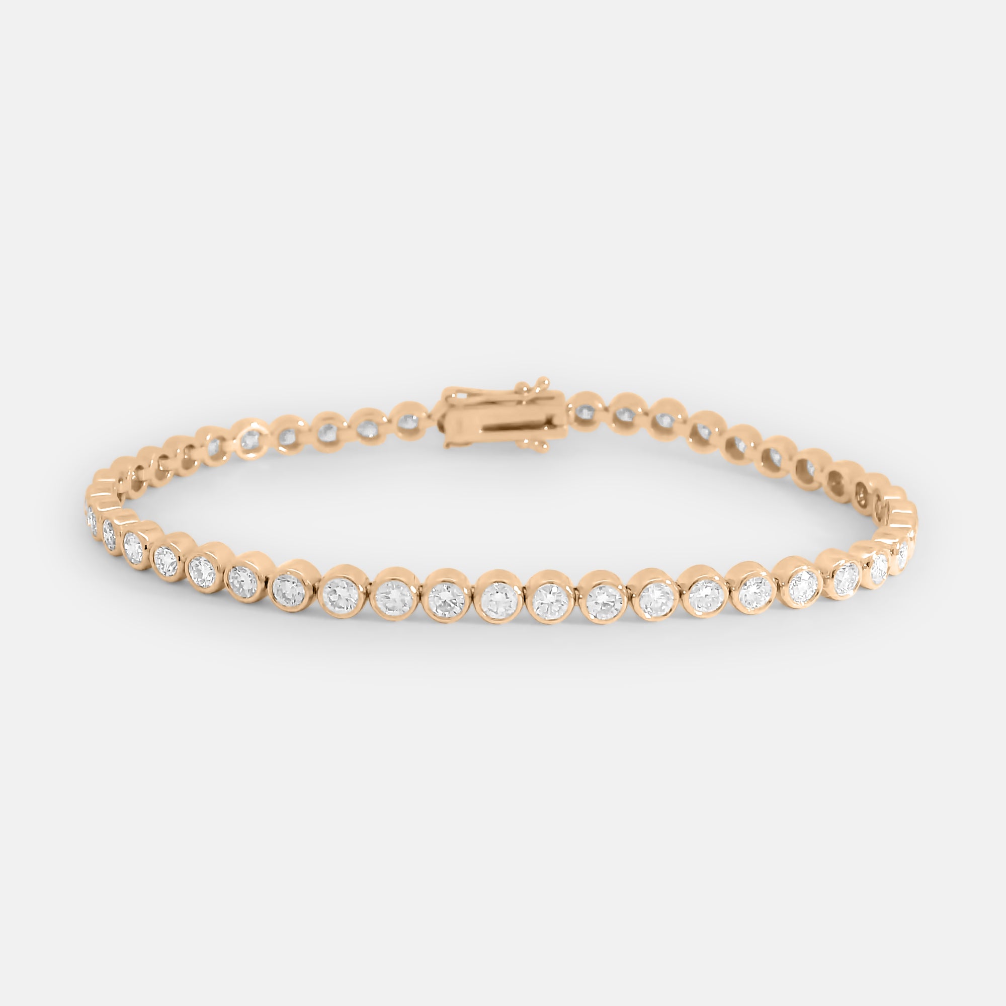 Brilliant Round Bezel Tennis Bracelet