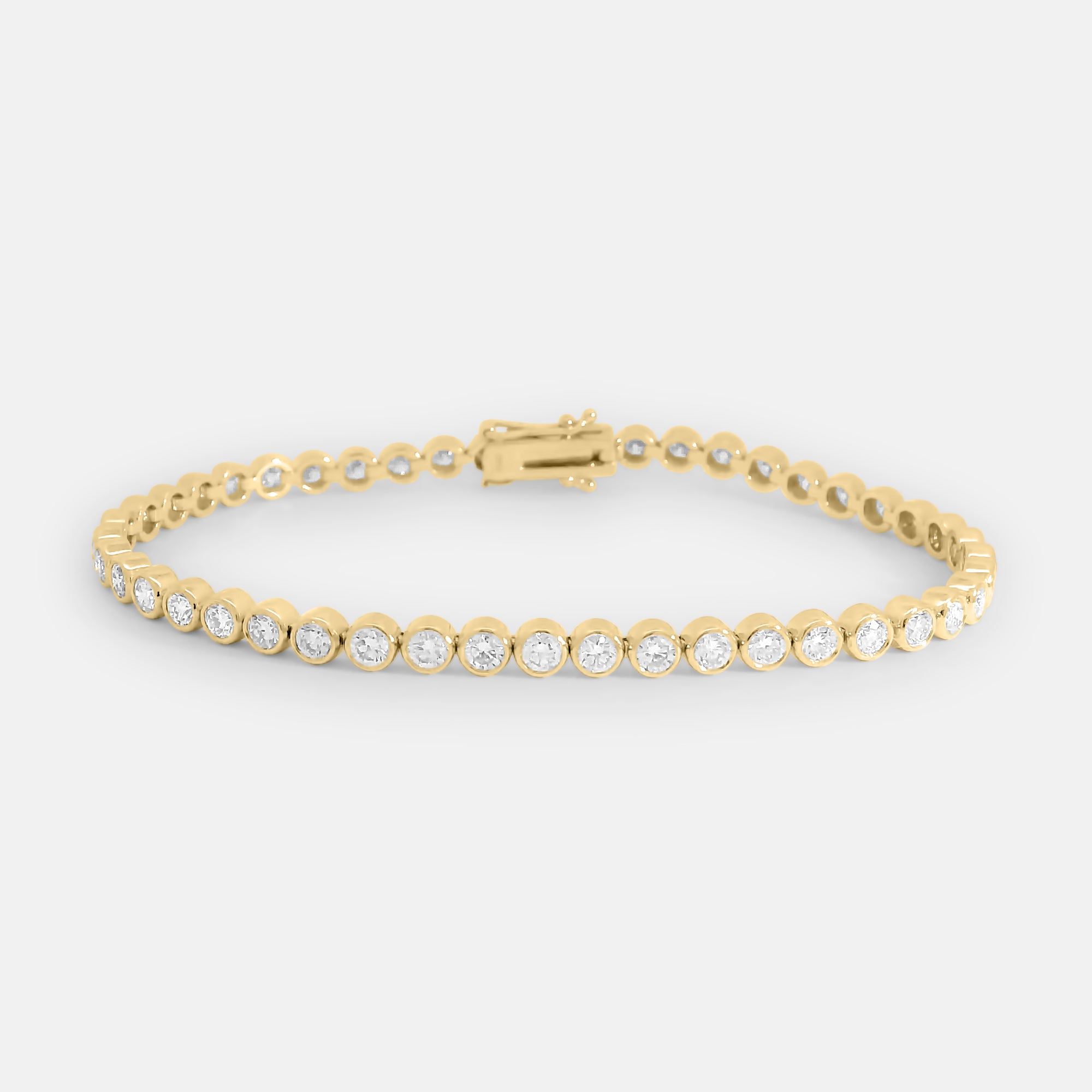 Brilliant Round Bezel Tennis Bracelet