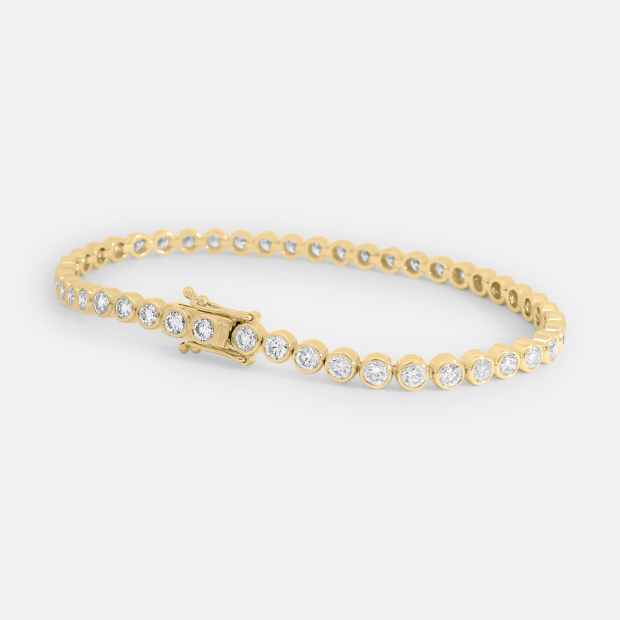 Brilliant Round Bezel Tennis Bracelet