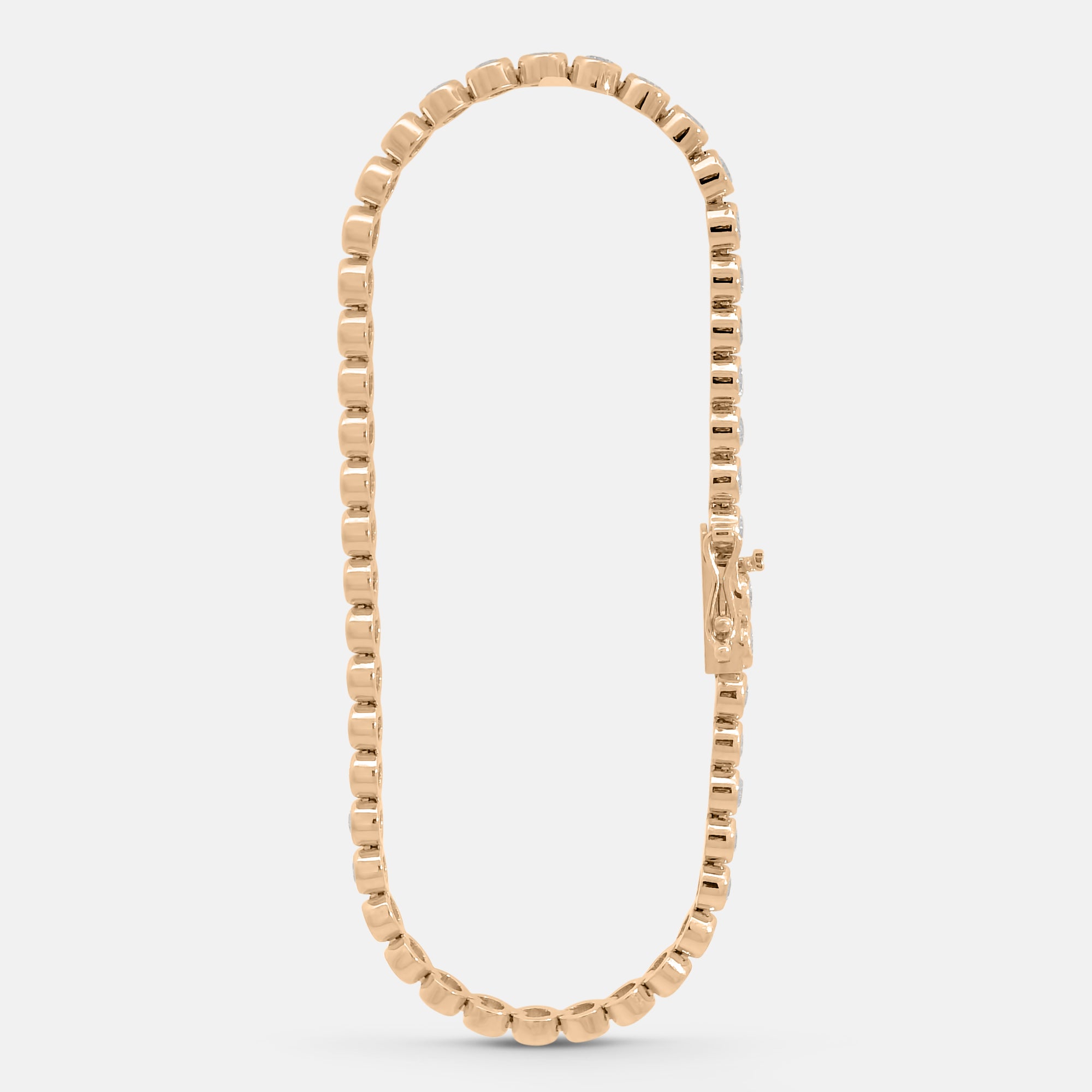 Brilliant Round Bezel Tennis Bracelet