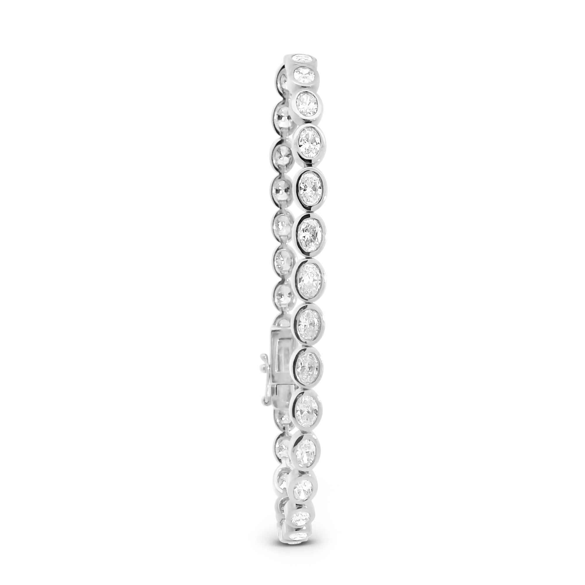 Oval Bezel Tennis Bracelet