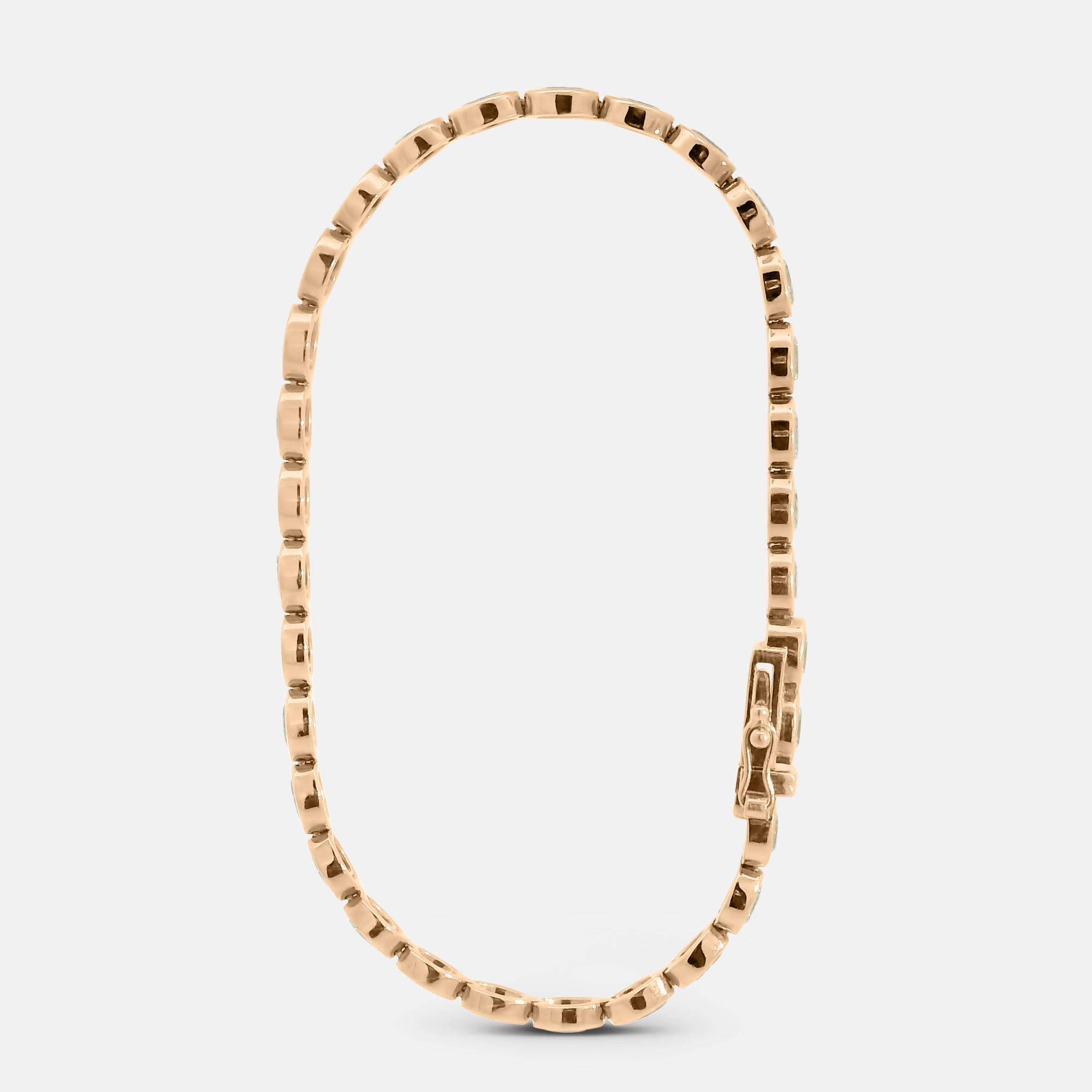 Oval Bezel Tennis Bracelet