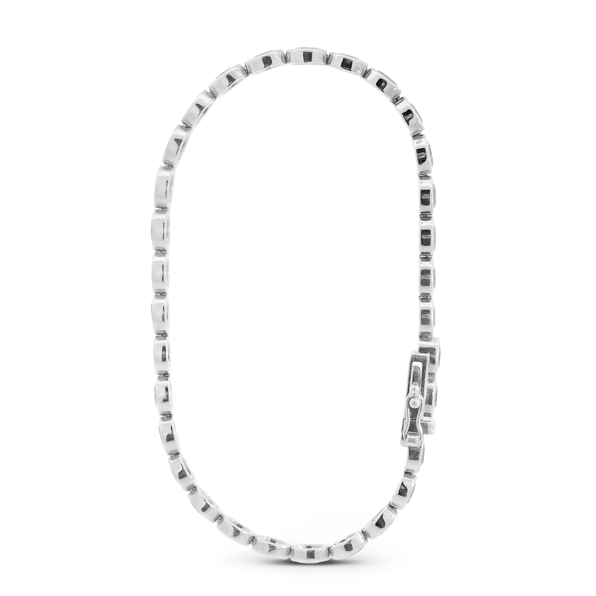 Oval Bezel Tennis Bracelet