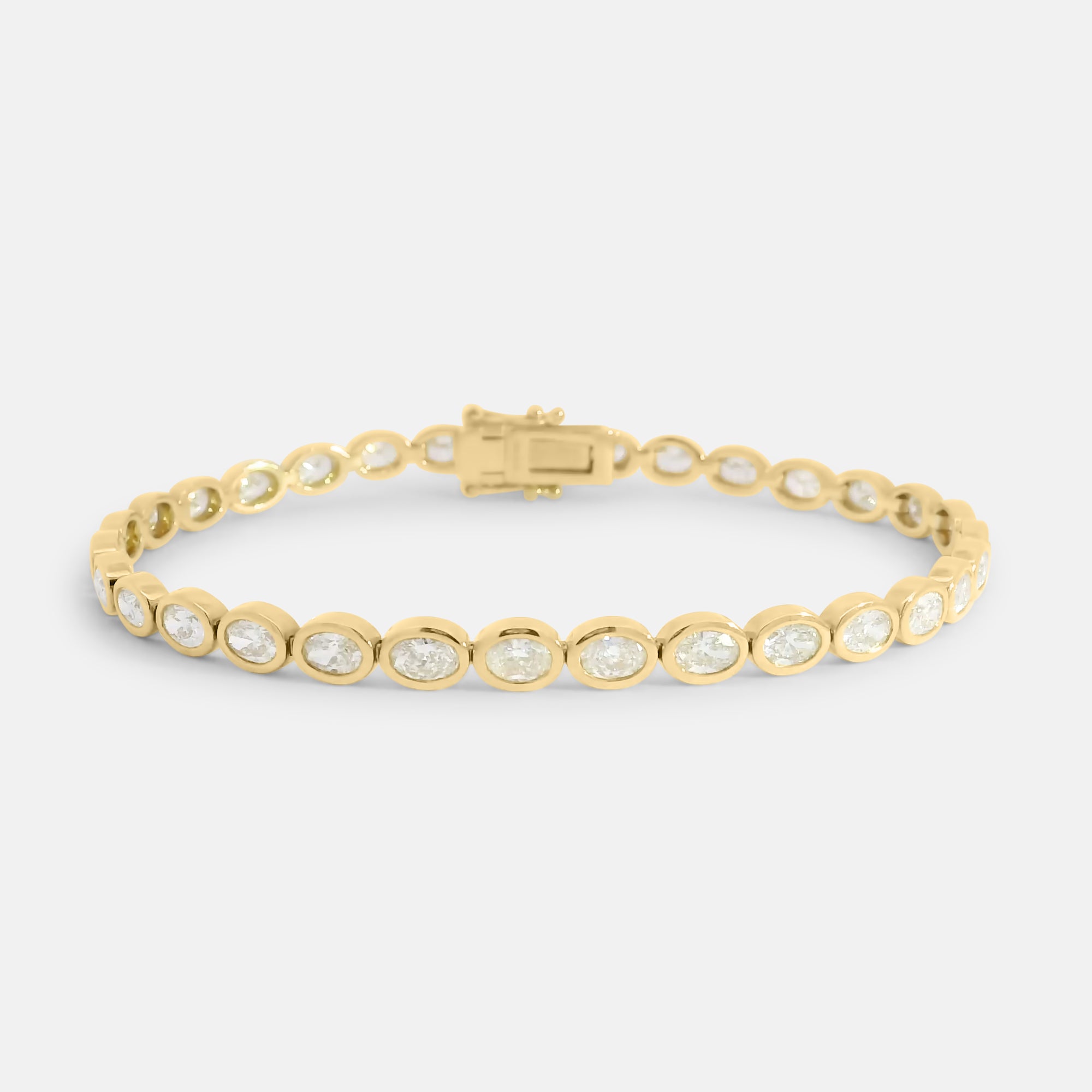 Oval Bezel Tennis Bracelet