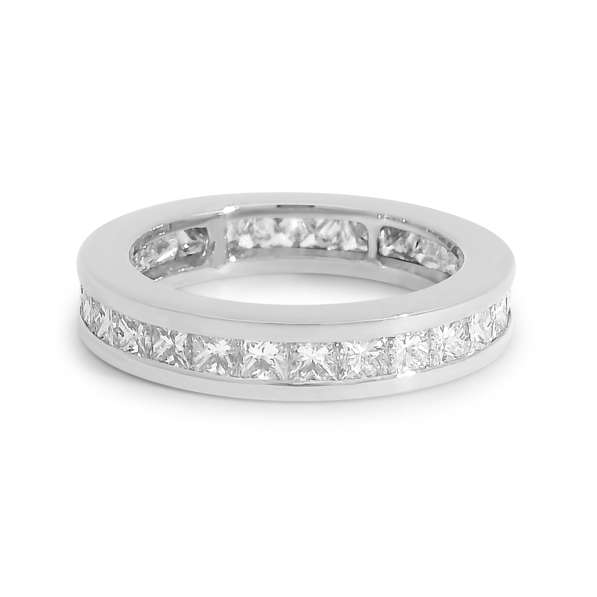 4mm Channel Set Band w/ Princess Cut Diamonds