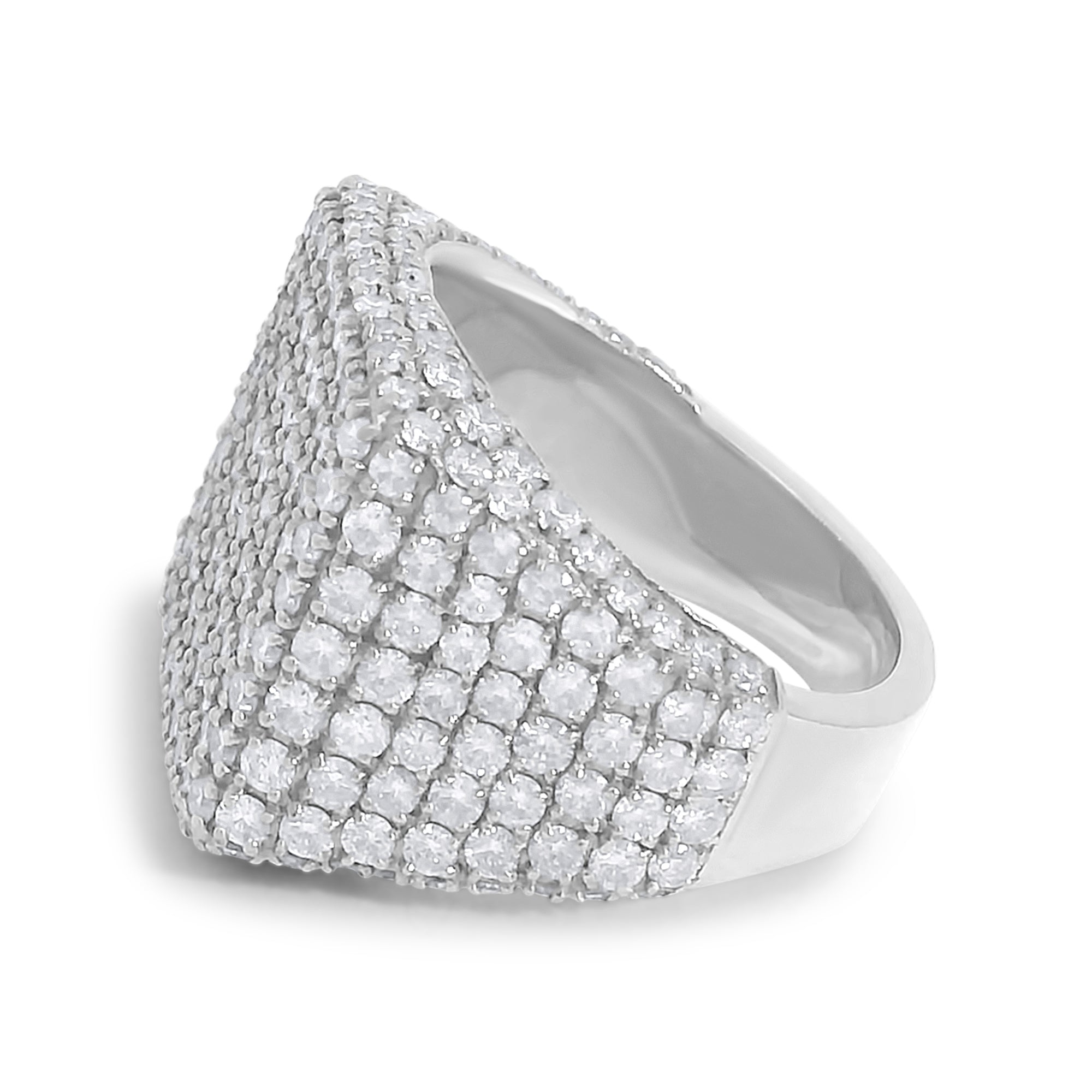 Full Pave Diamond Signet Ring