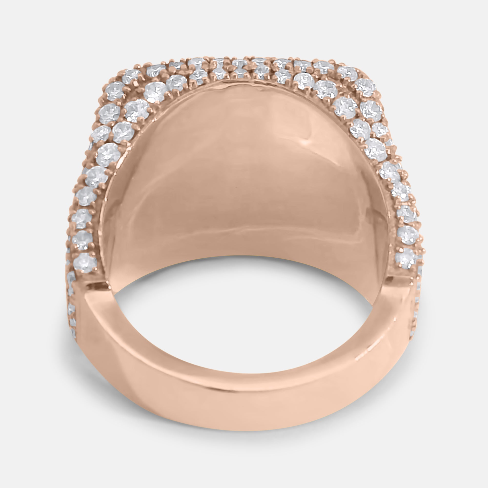 Full Pave Diamond Signet Ring