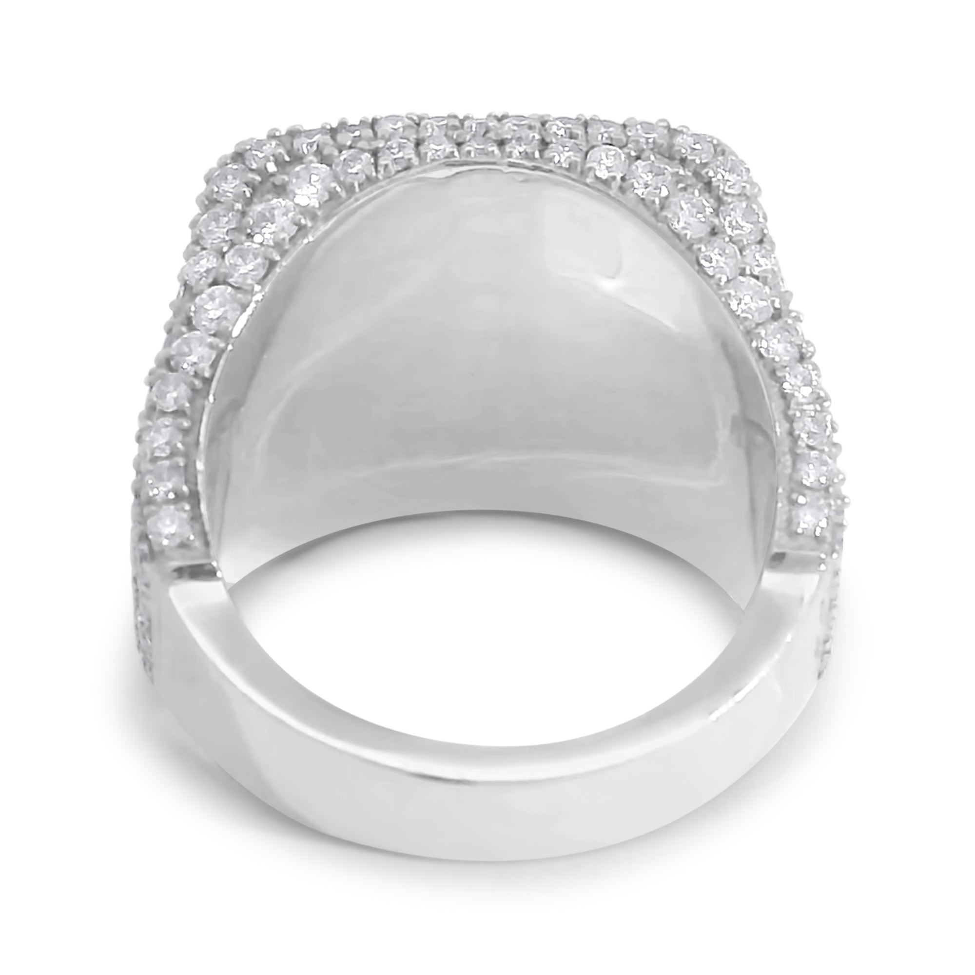 Full Pave Diamond Signet Ring