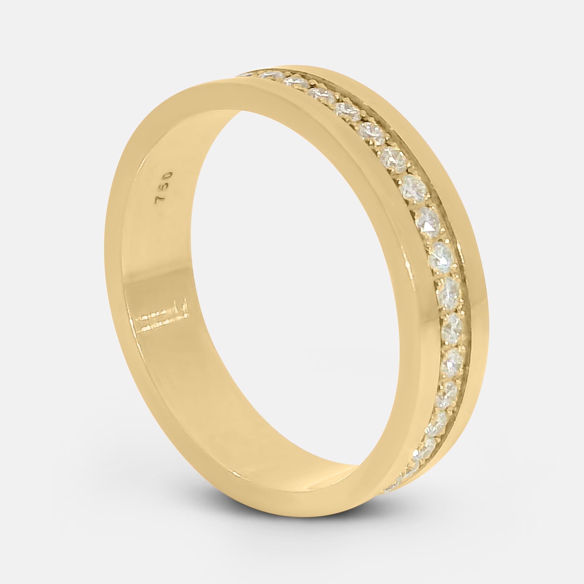 5mm Cigar Band w/ Diamonds