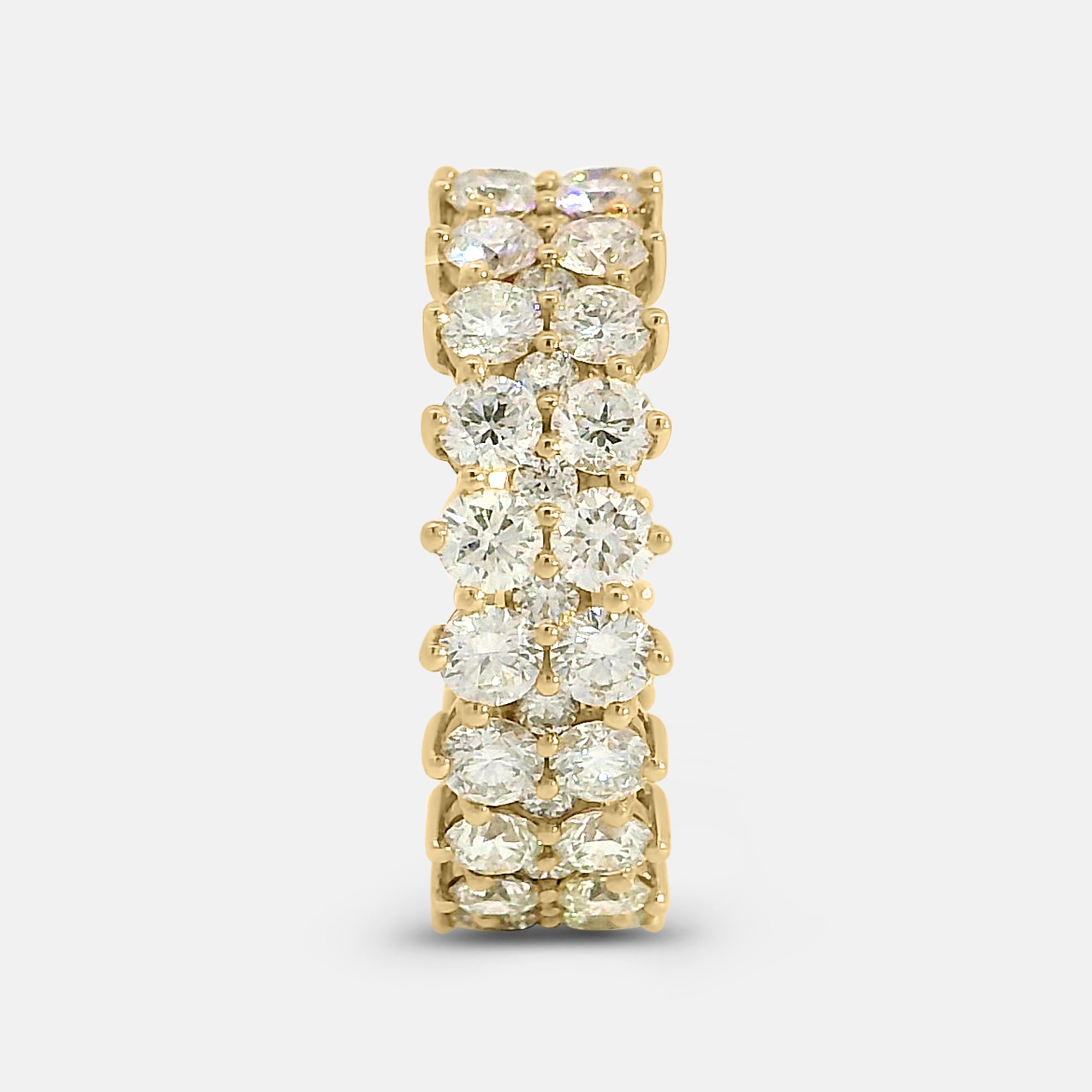 Three Rows Diamond Ring