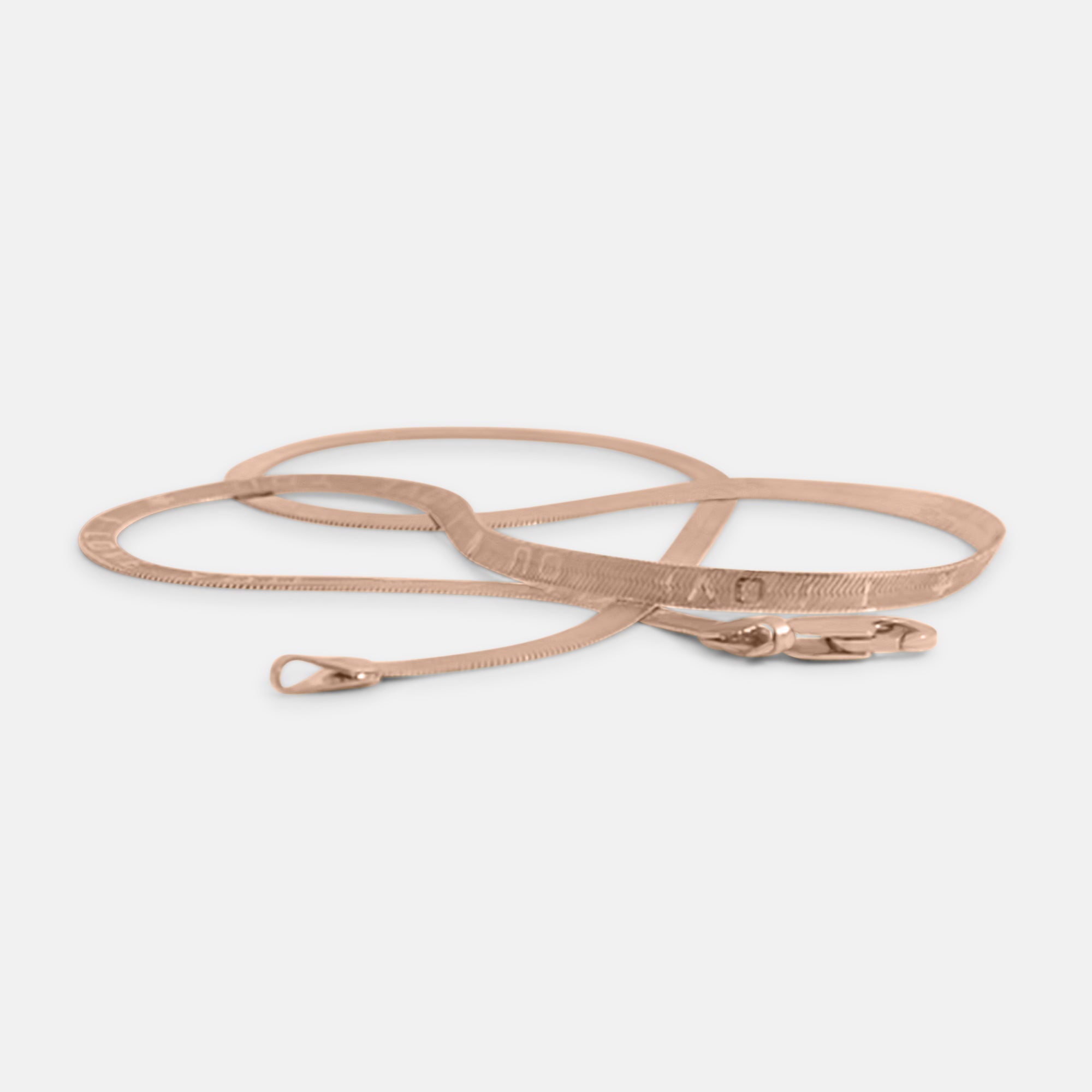 I LOVE YOU Flat Chain Necklace