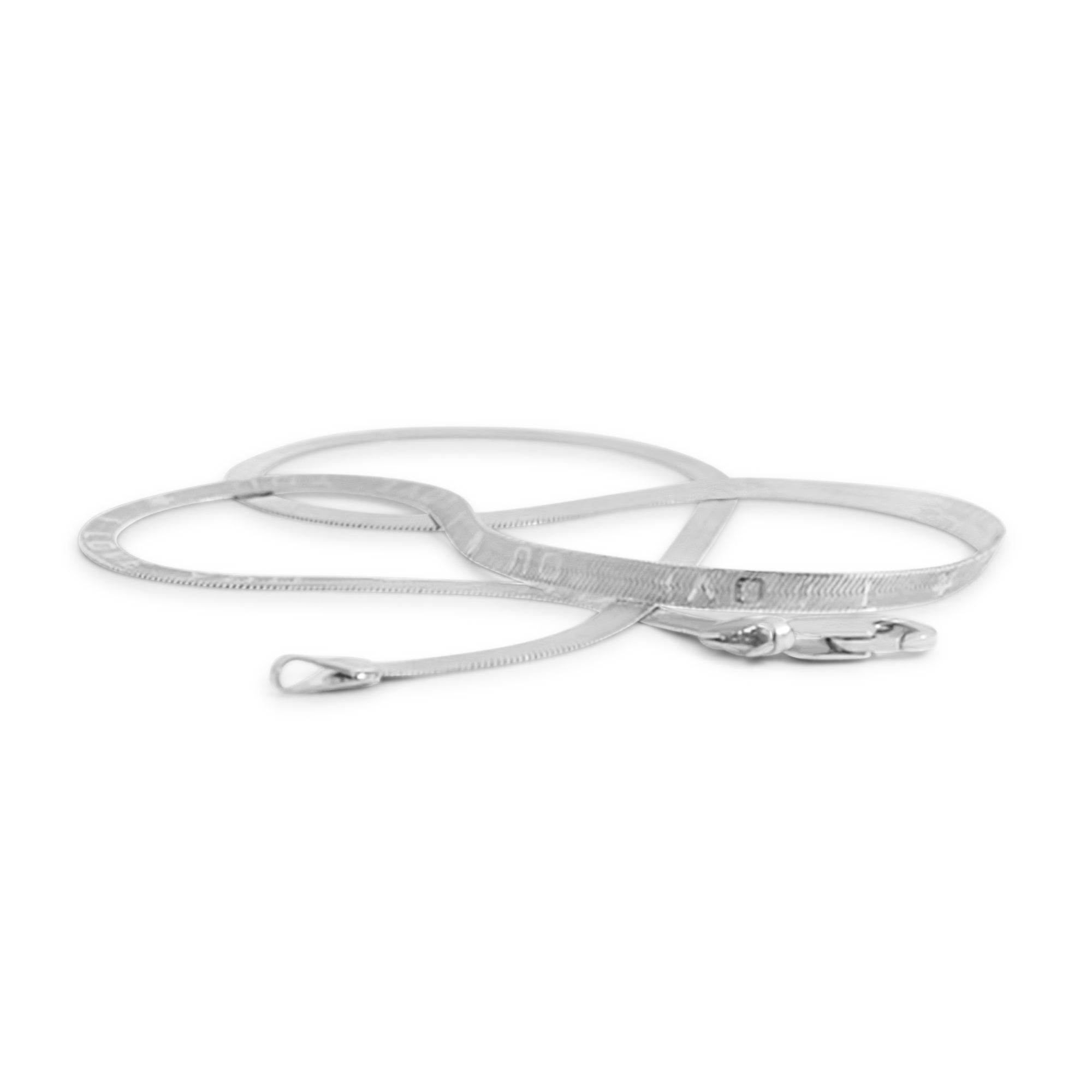 I LOVE YOU Flat Chain Necklace
