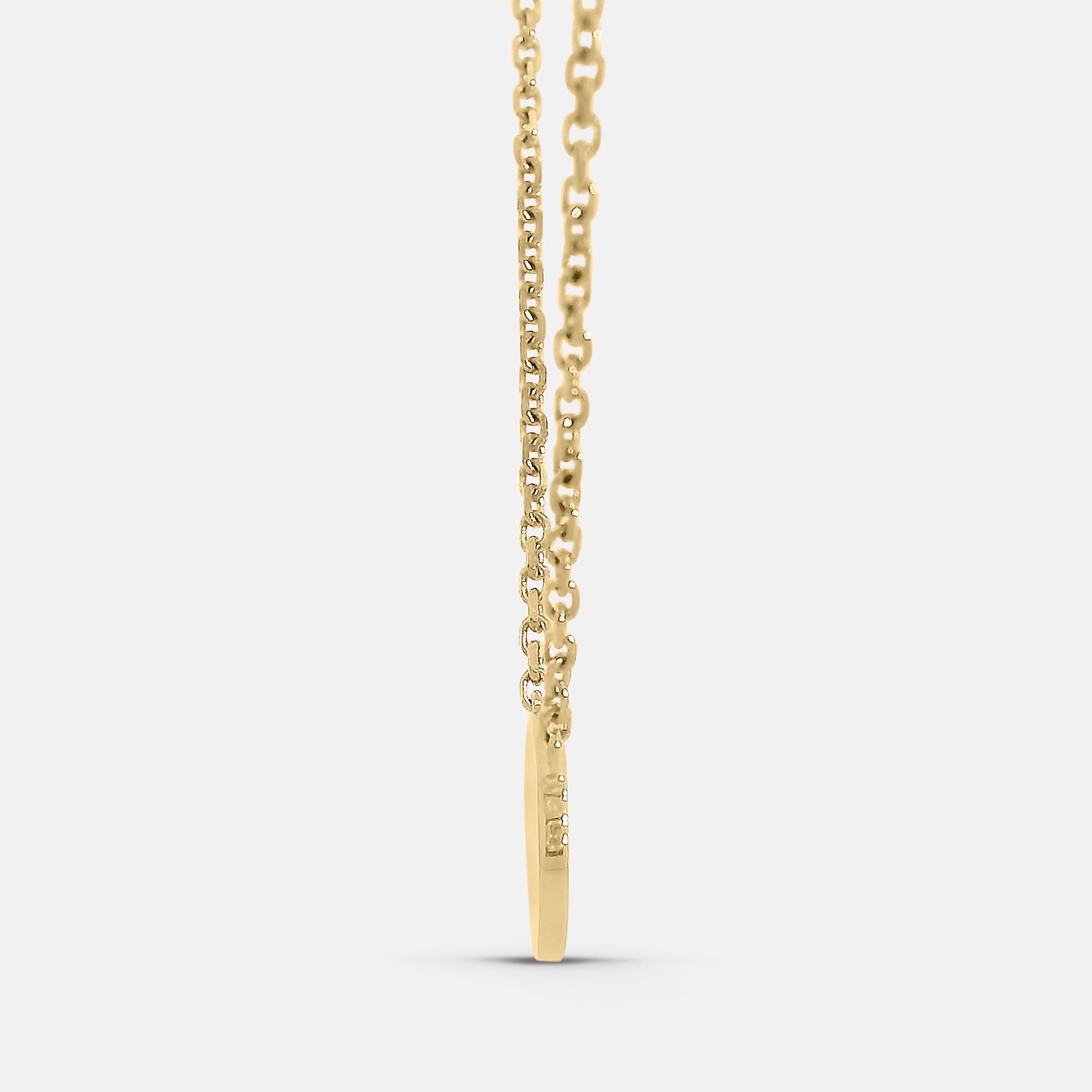 Simple Disc Pendant Necklace