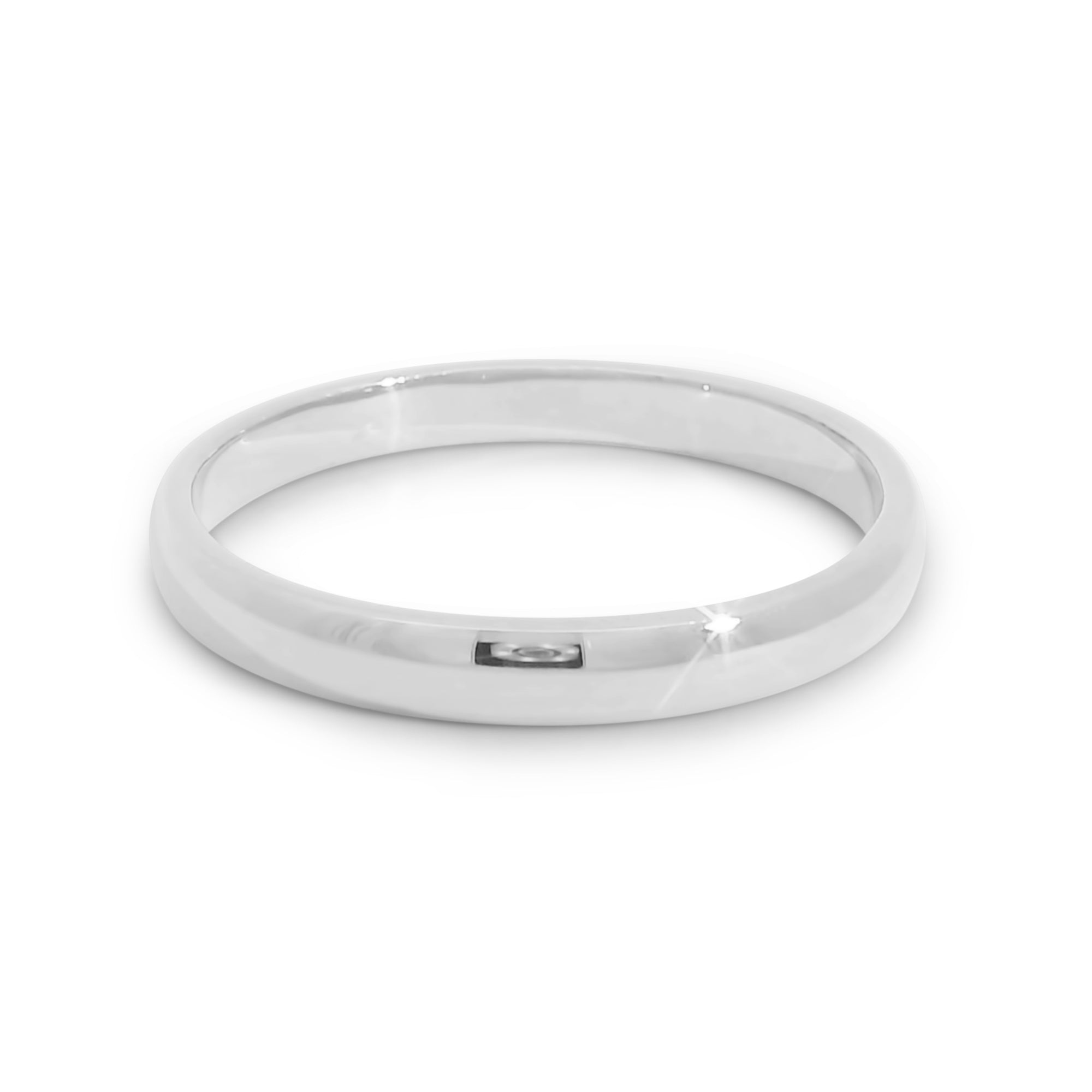 Thin Rounded Polished Men's Wedding Band