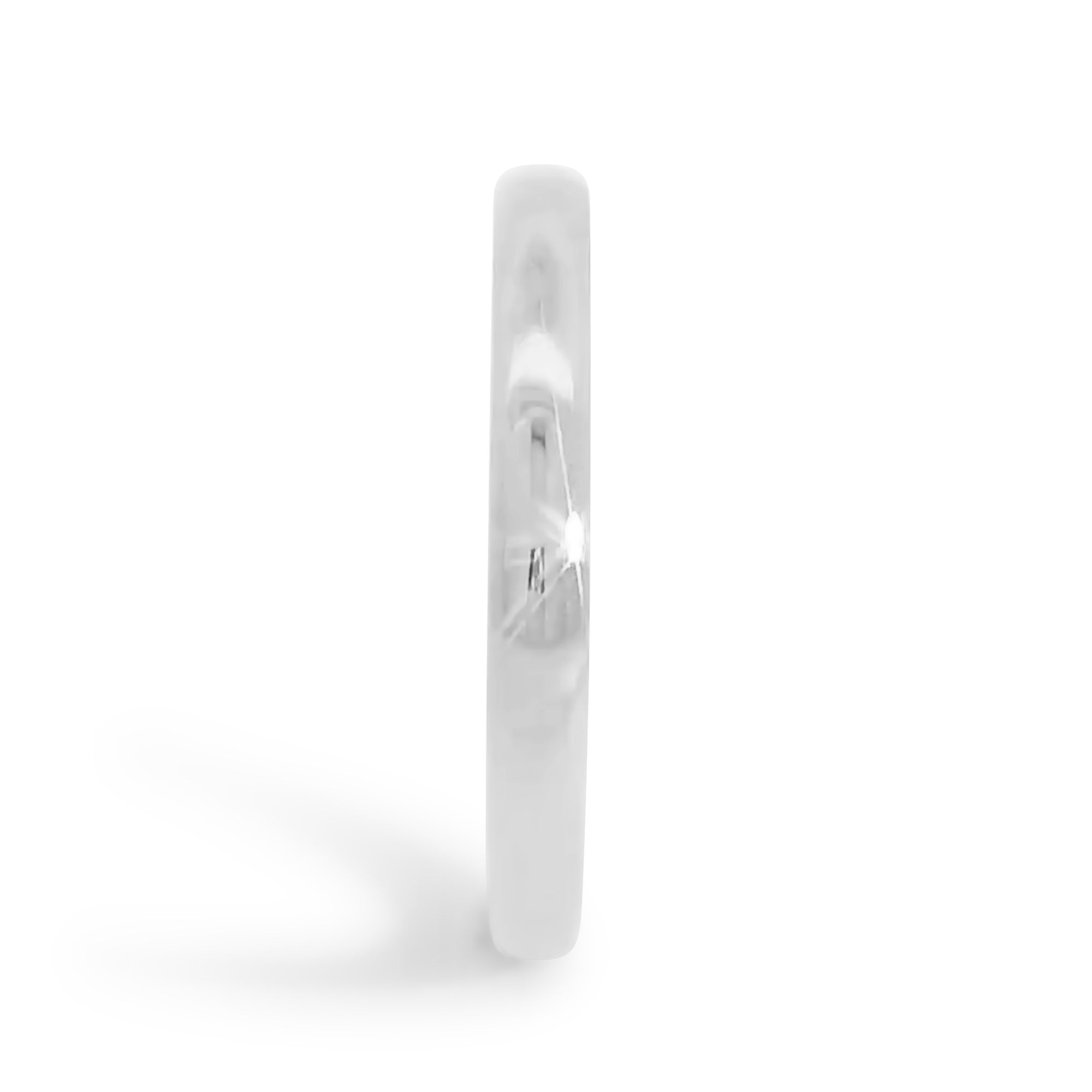 Thin Rounded Polished Men's Wedding Band