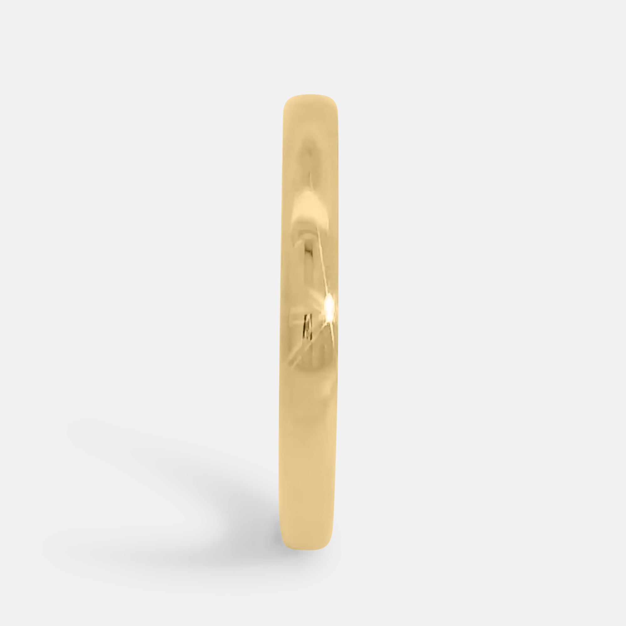 Thin Rounded Polished Men's Wedding Band