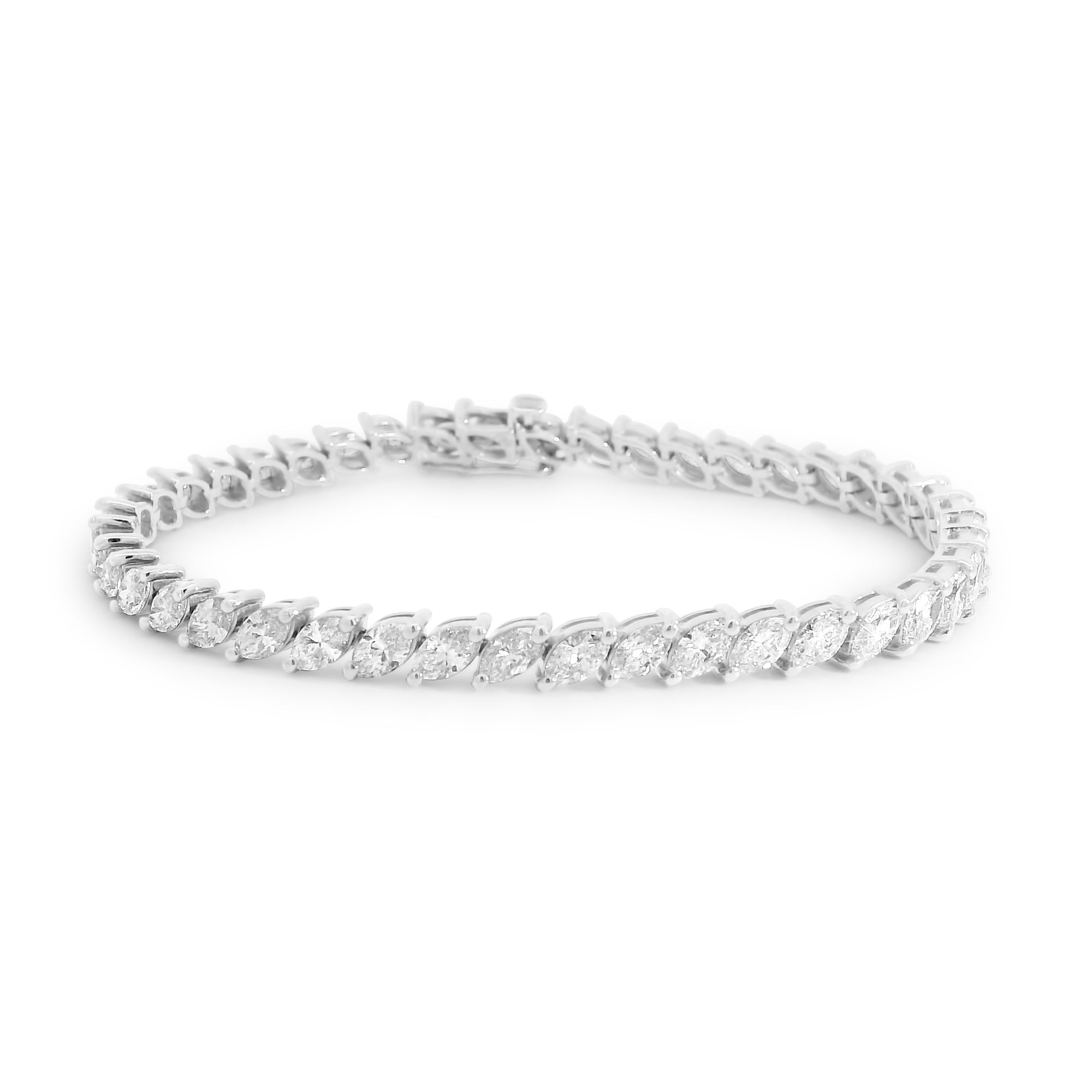 Marquise Tilted Tennis Bracelet