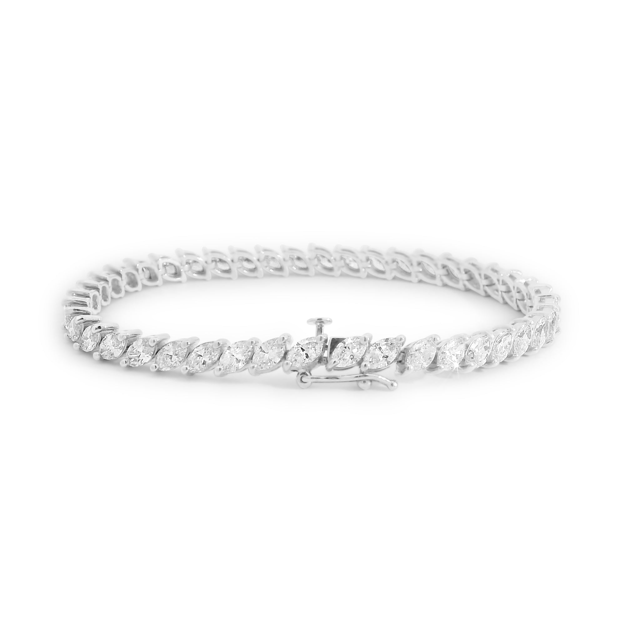 Marquise Tilted Tennis Bracelet