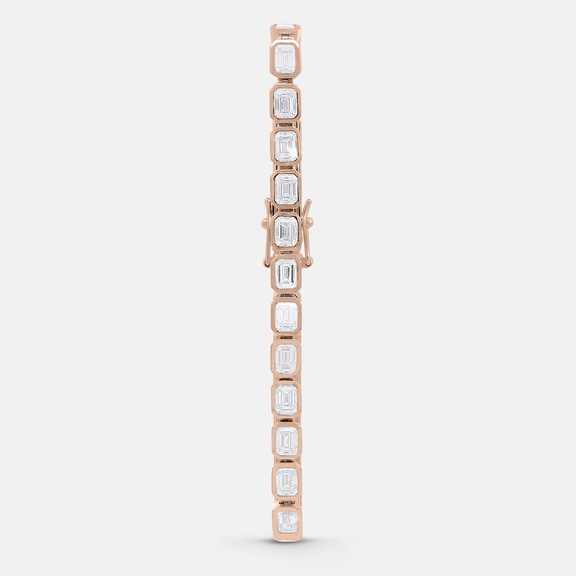 9ct Emerald Cut Tennis Bracelet