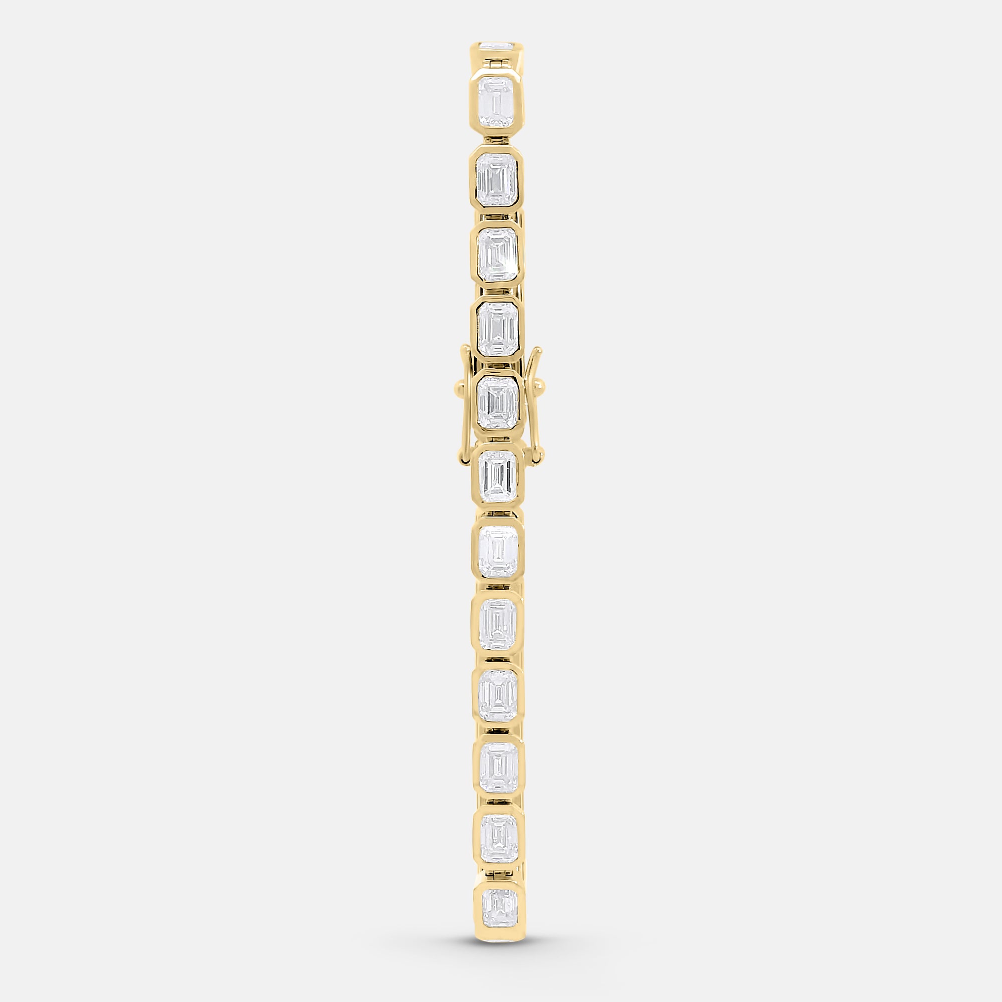 9ct Emerald Cut Tennis Bracelet