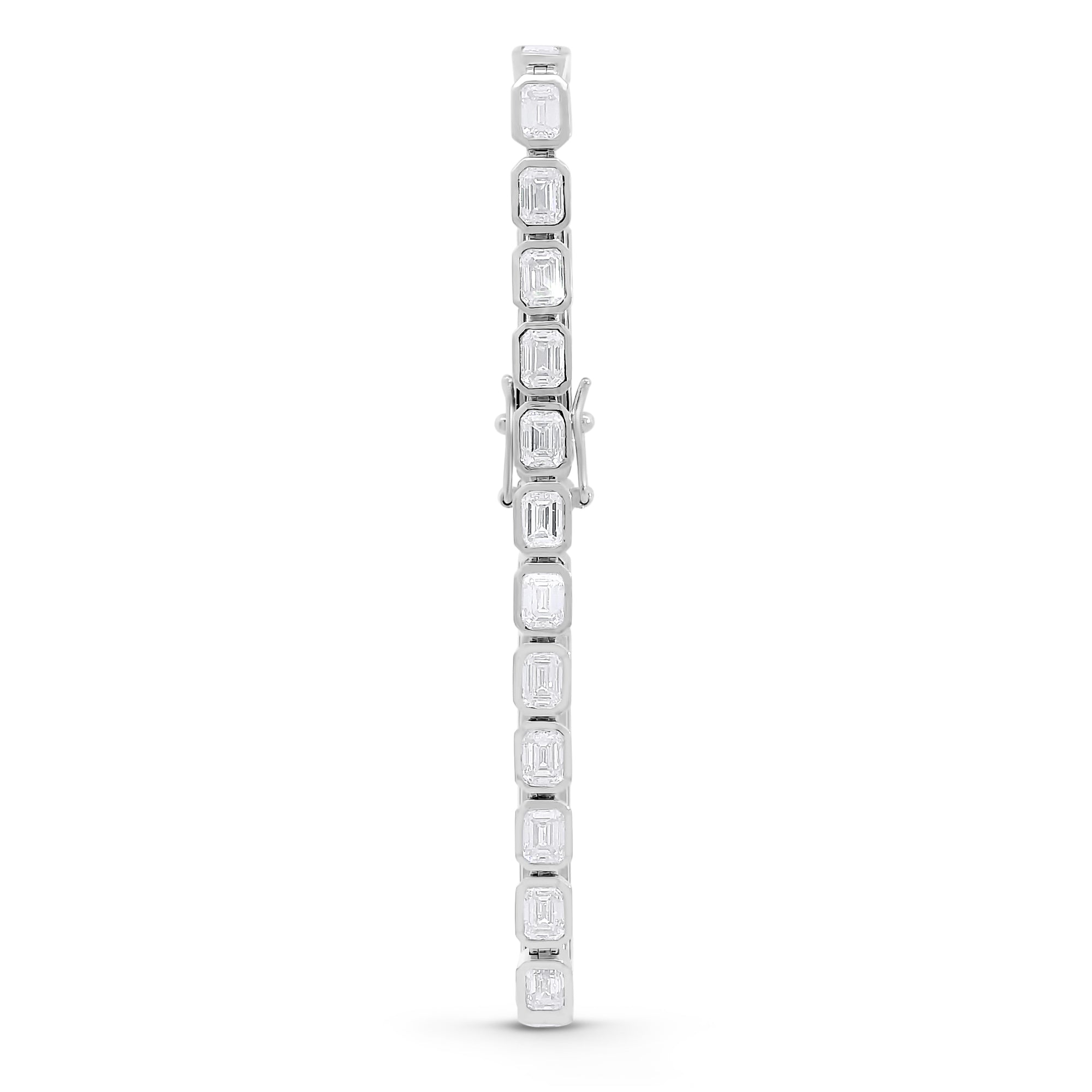 9ct Emerald Cut Tennis Bracelet