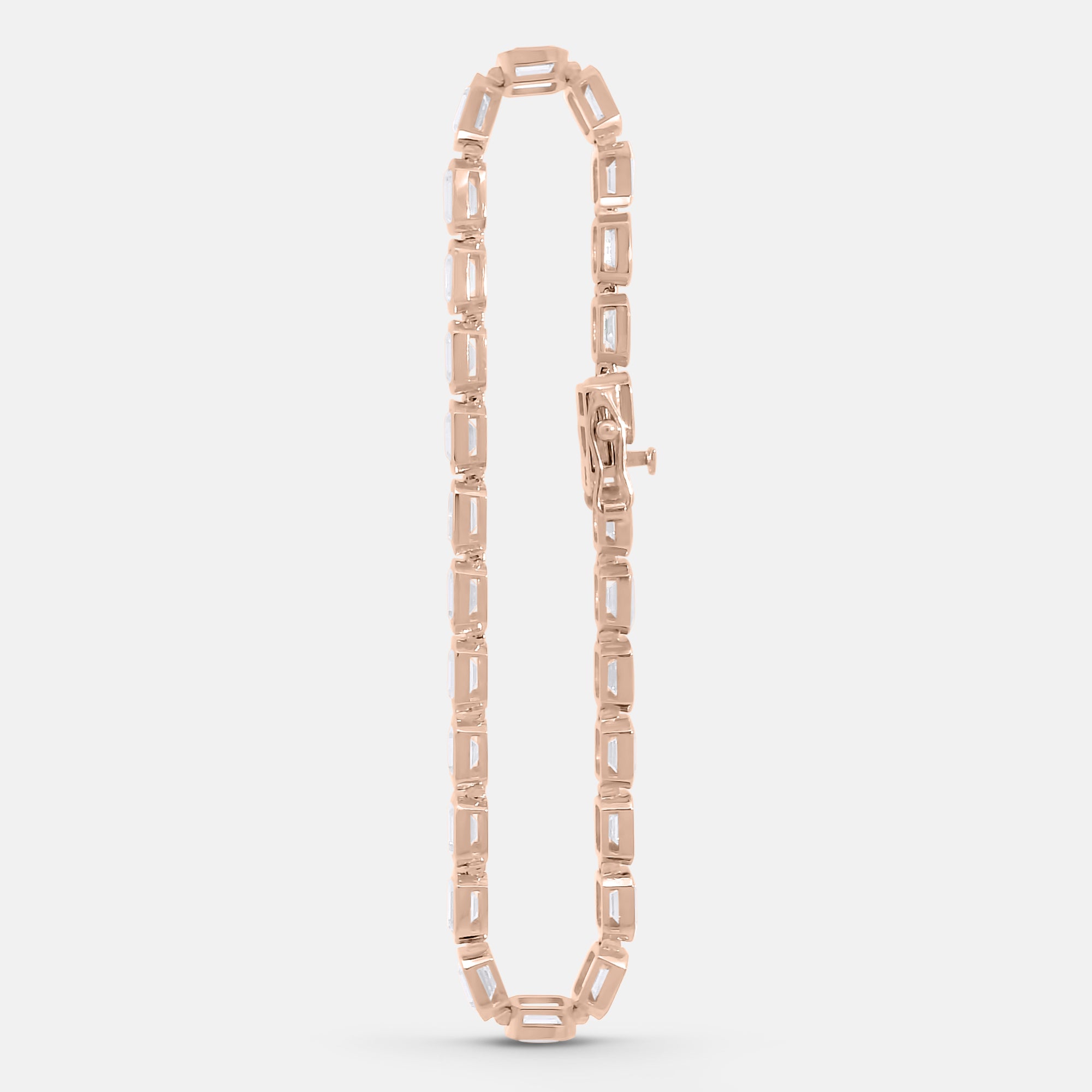 9ct Emerald Cut Tennis Bracelet