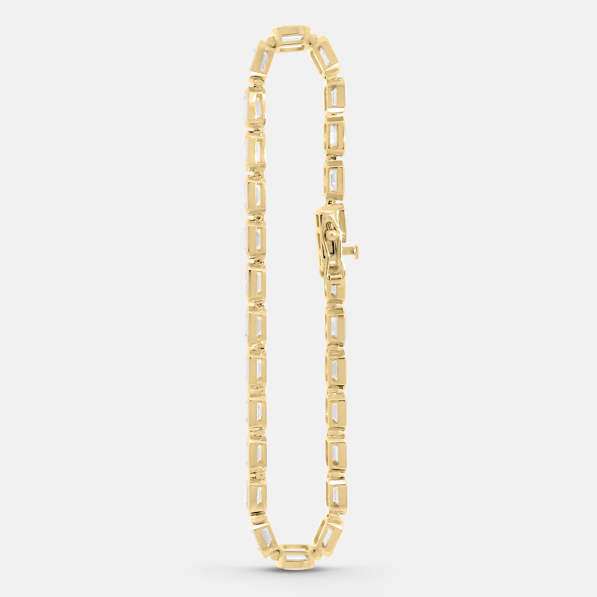 9ct Emerald Cut Tennis Bracelet