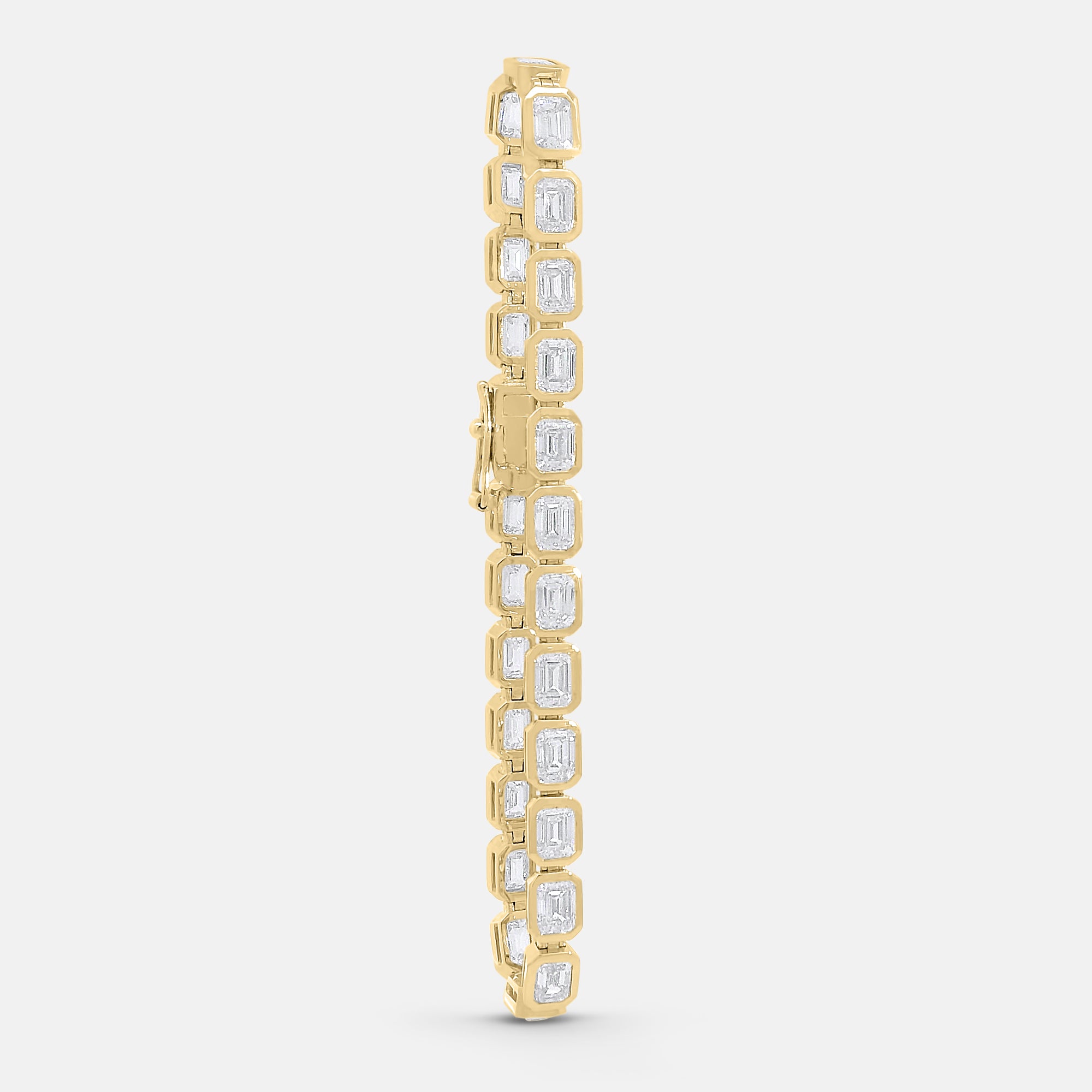 9ct Emerald Cut Tennis Bracelet