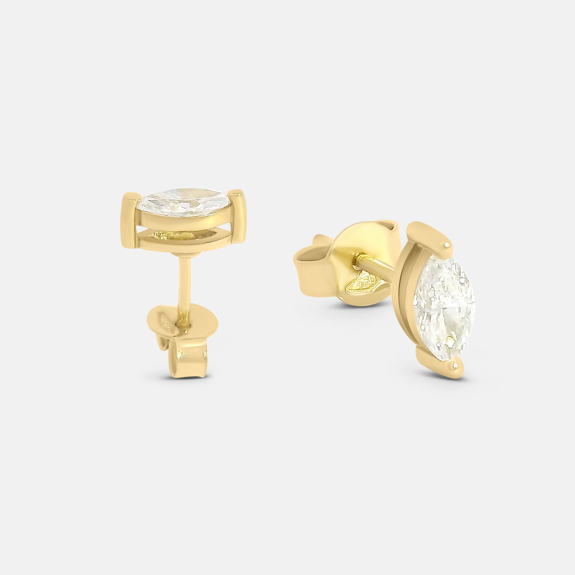 Marquise Diamond Stud Earrings (1tcw)