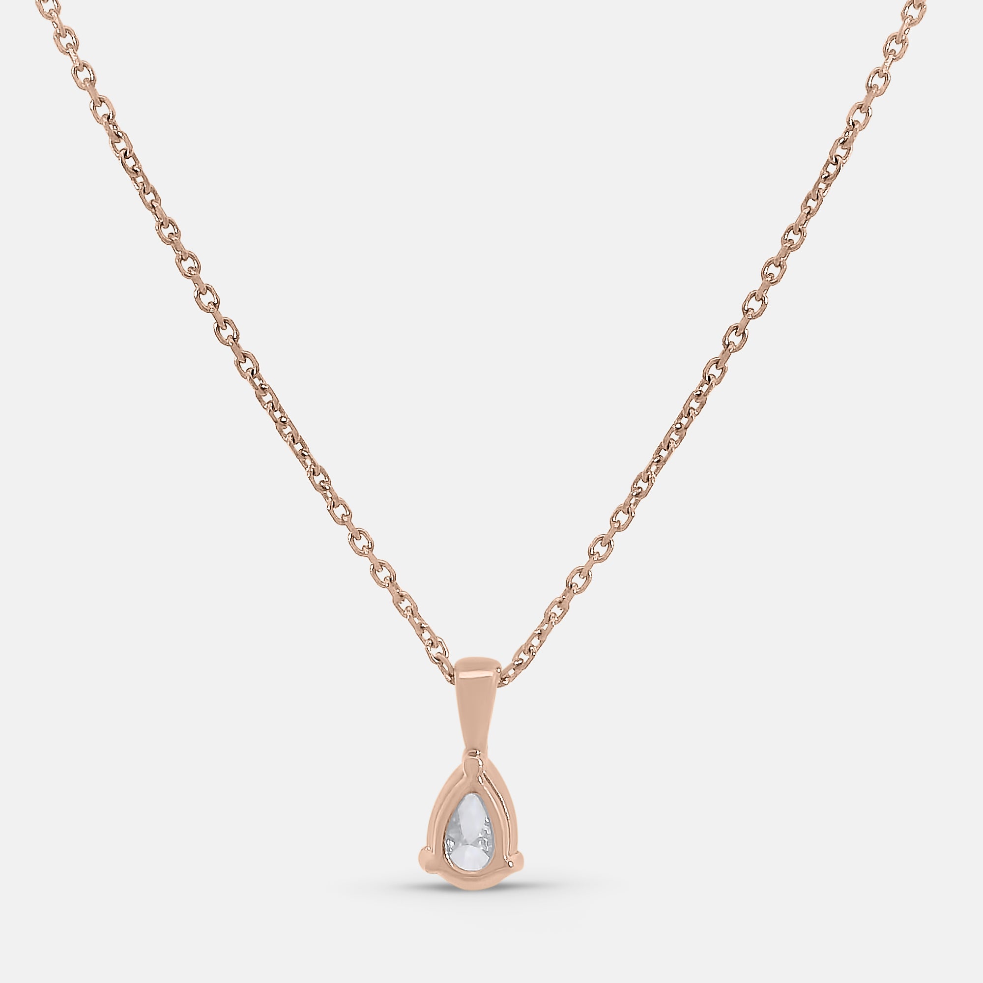 Pear Shape Diamond Pendant (0.25tcw)