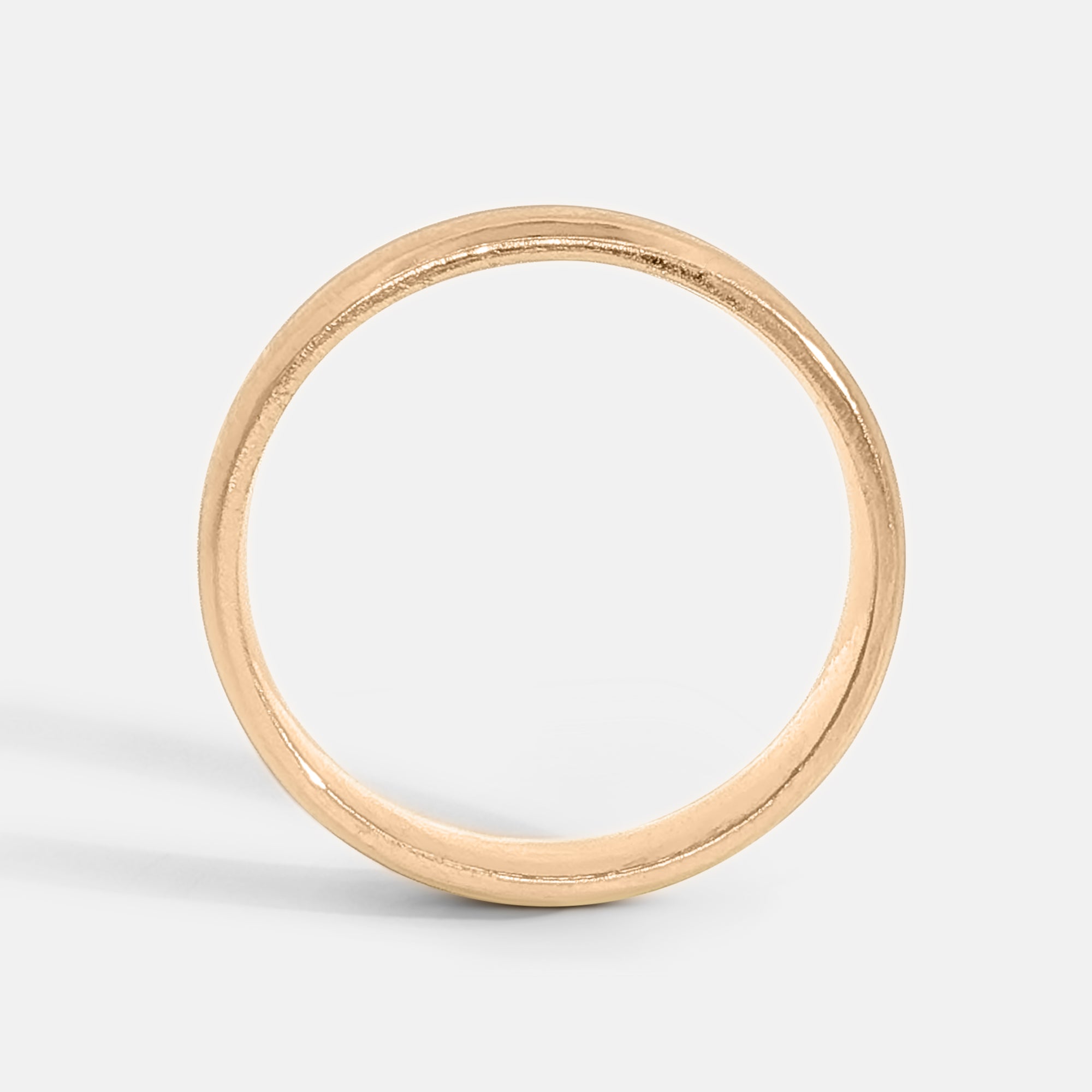 Beveled Edge Brushed Cigar Band 4mm