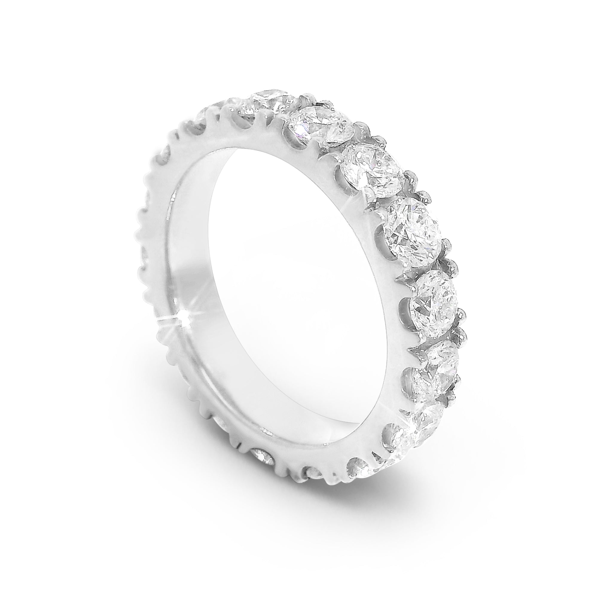 Eternity Full Pave Diamond Band (3.25tcw)