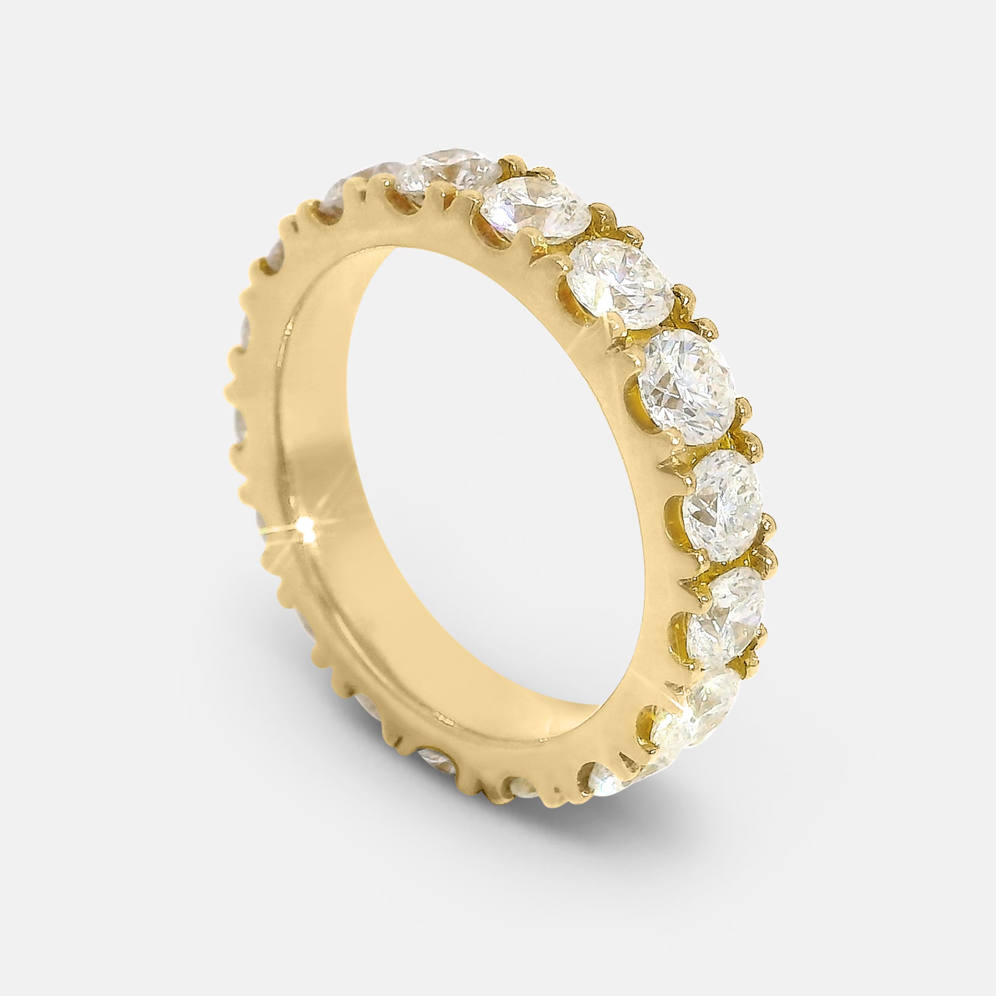 Eternity Full Pave Diamond Band (3.25tcw)