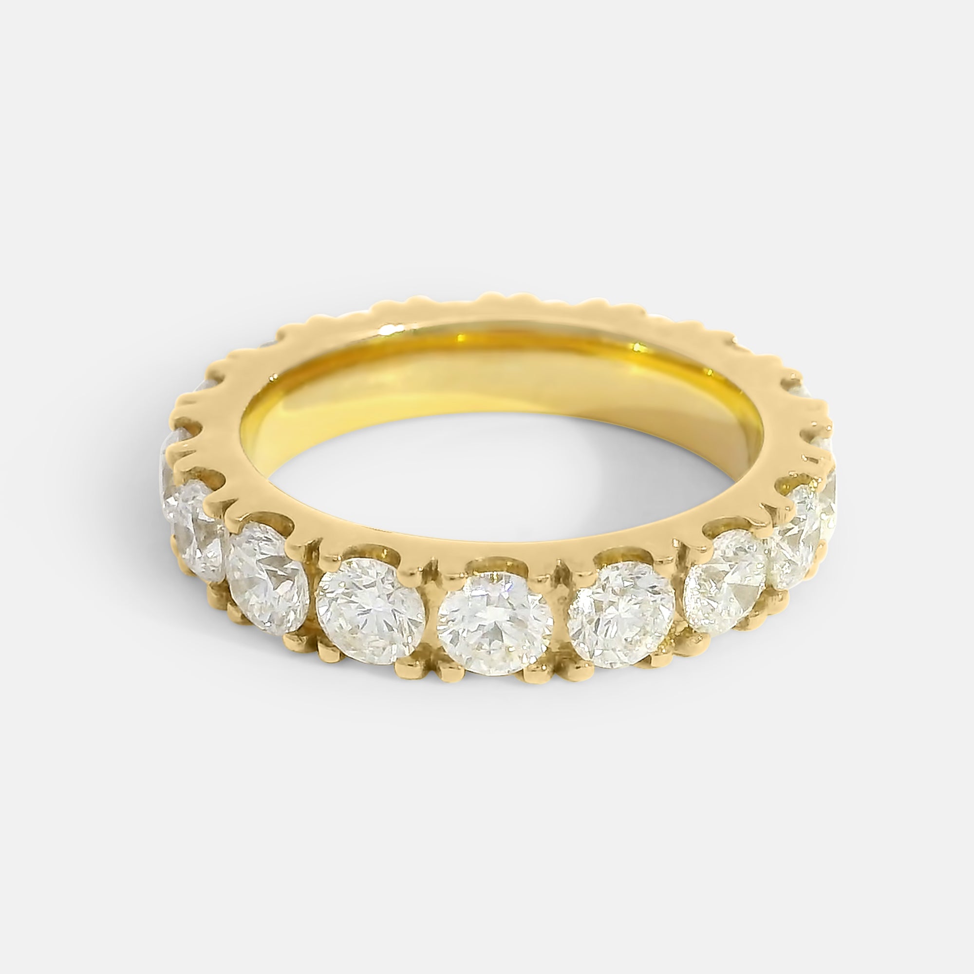 Eternity Full Pave Diamond Band (3.25tcw)