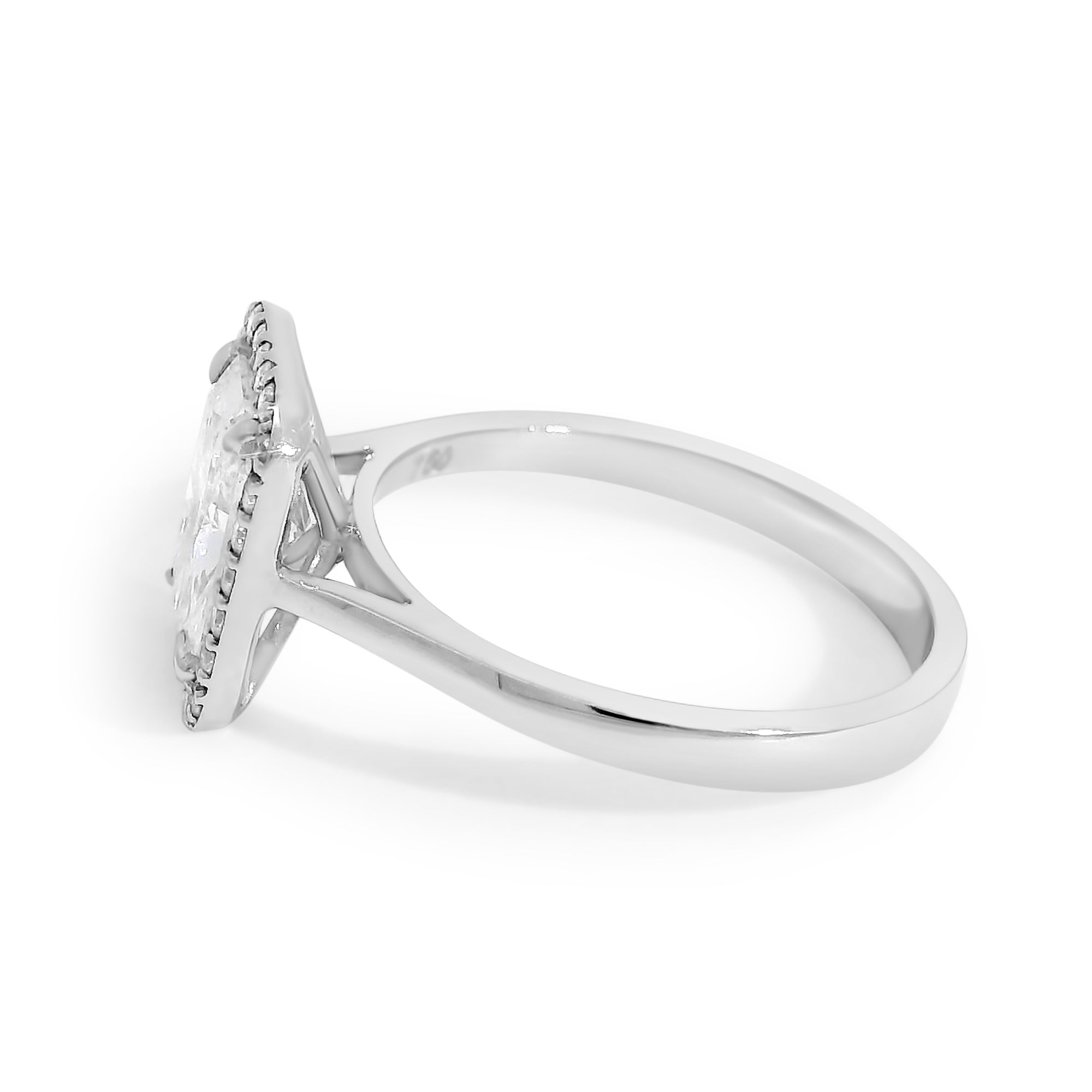 Chloe Radiant Cut w/ Halo Engagement Ring