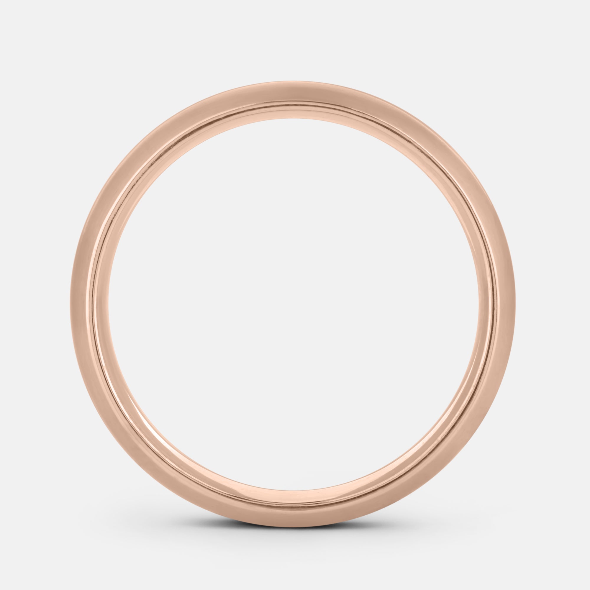 6mm Brushed Rounded Wedding Band