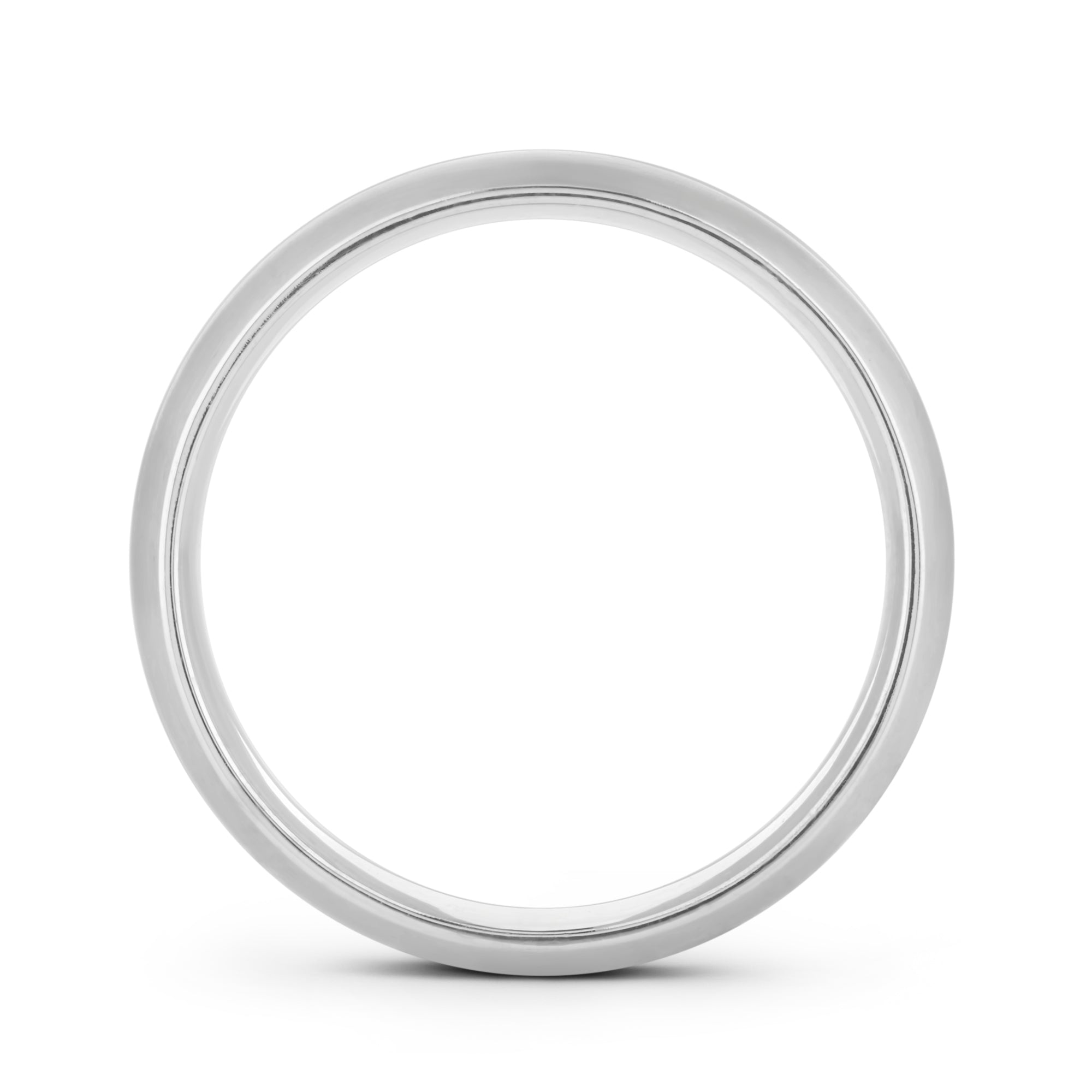 6mm Brushed Rounded Wedding Band