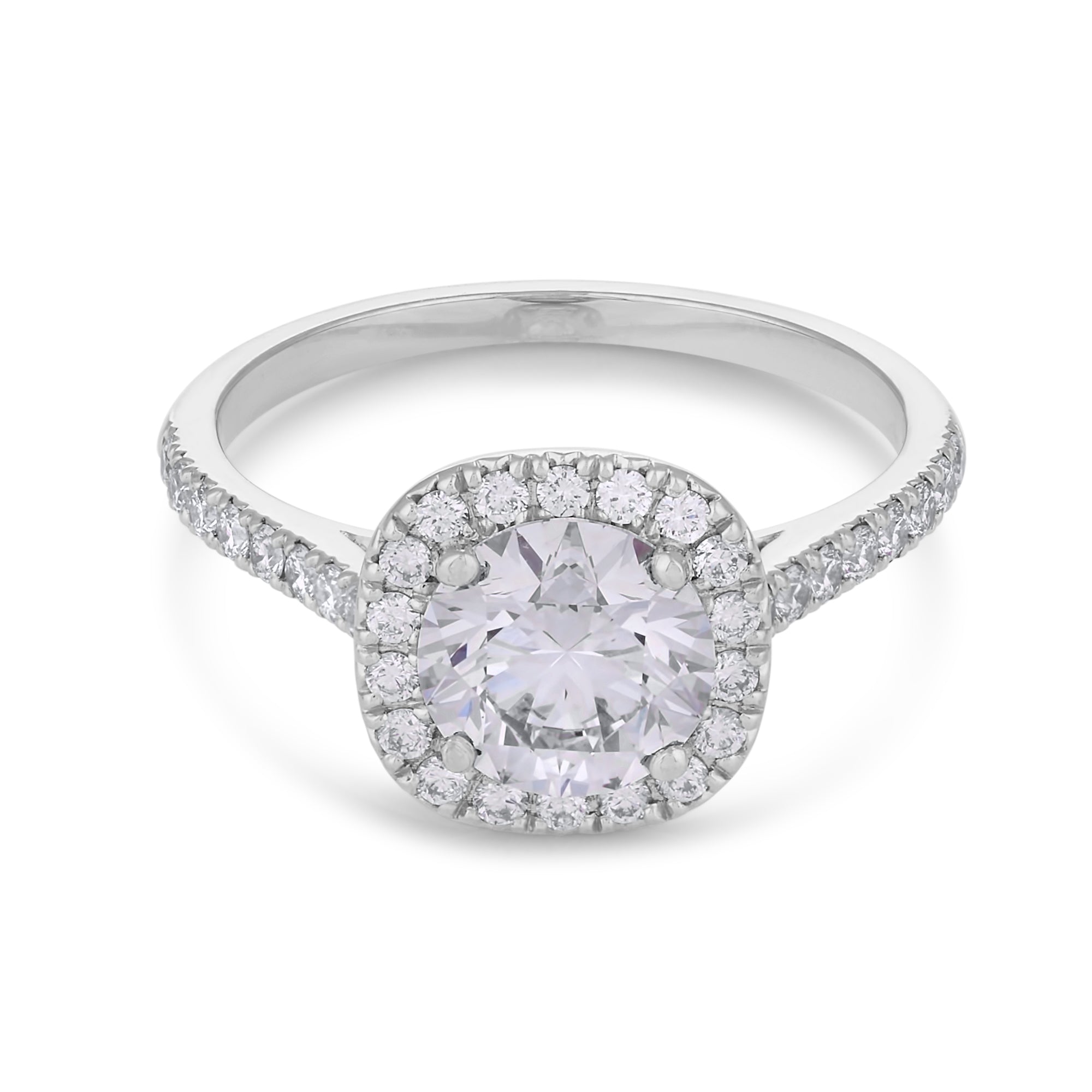 Bethany Round w/ Halo Engagement Ring