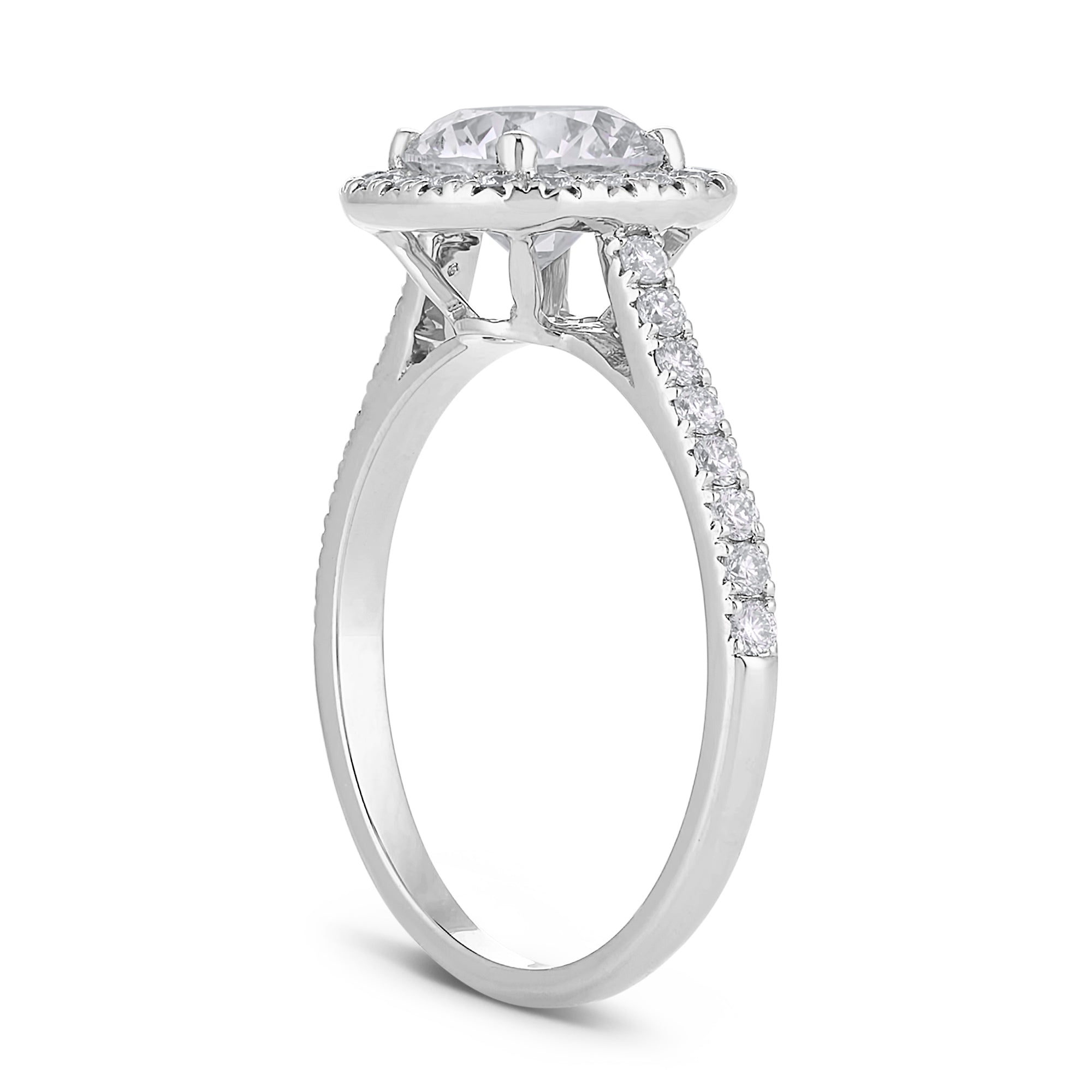 Bethany Round w/ Halo Engagement Ring