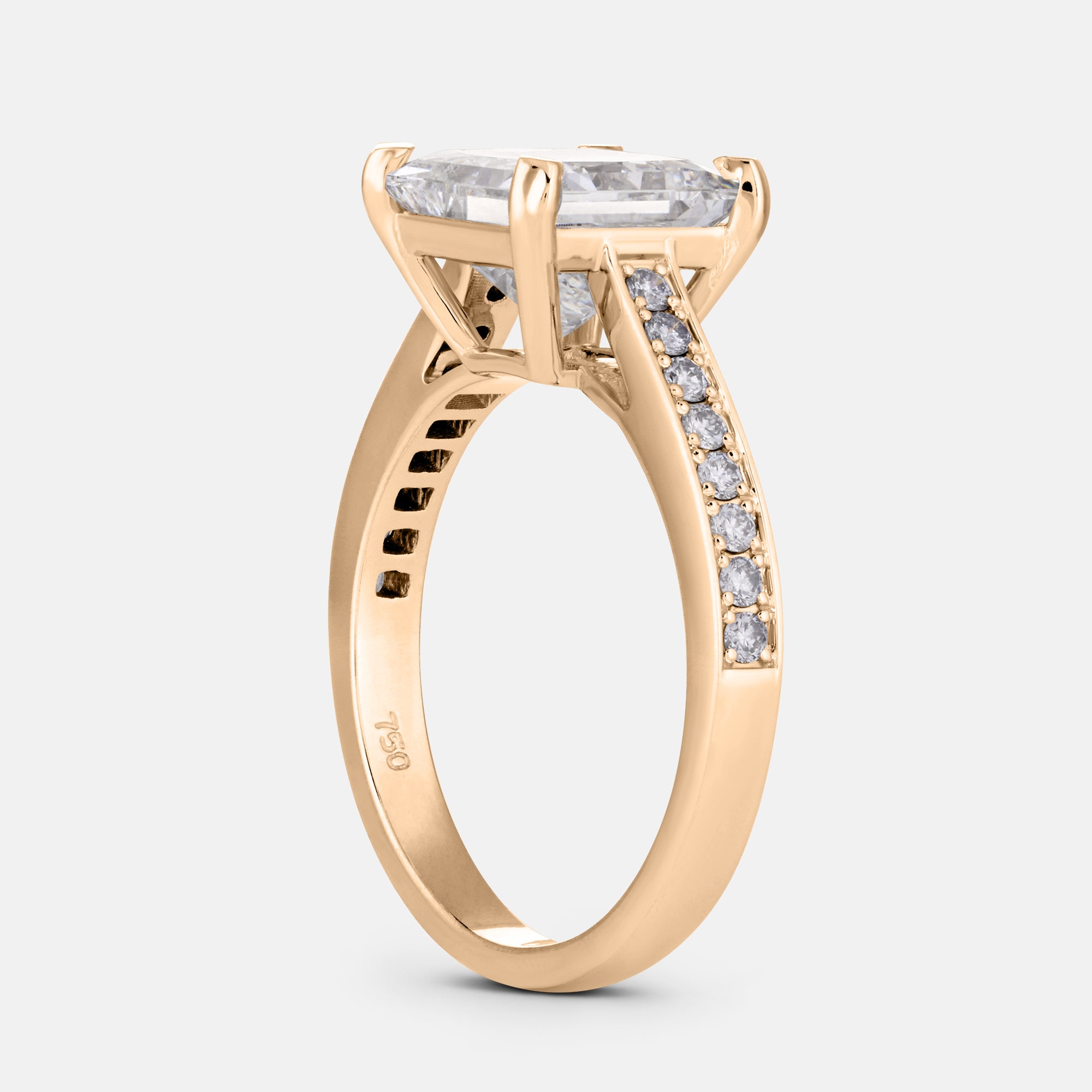 Ruth Princess Cut Engagement Ring