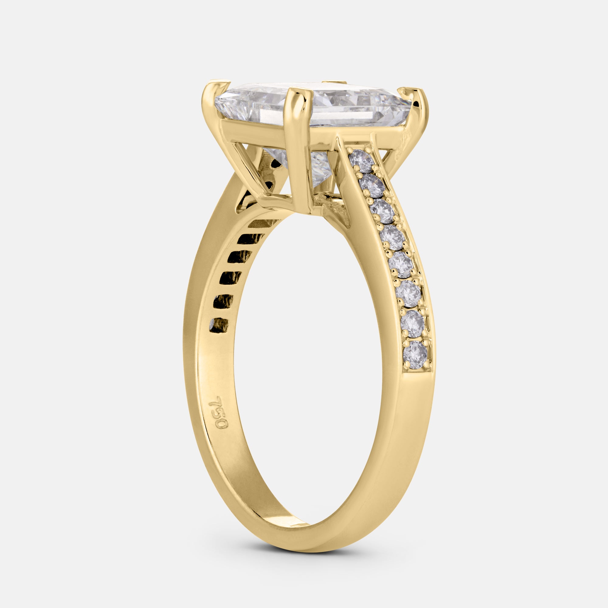 Ruth Princess Cut Engagement Ring
