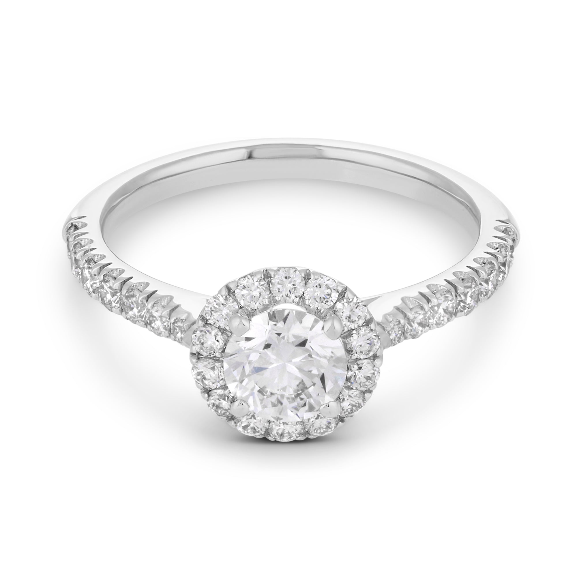 Elizabeth Round w/ Halo Engagement Ring