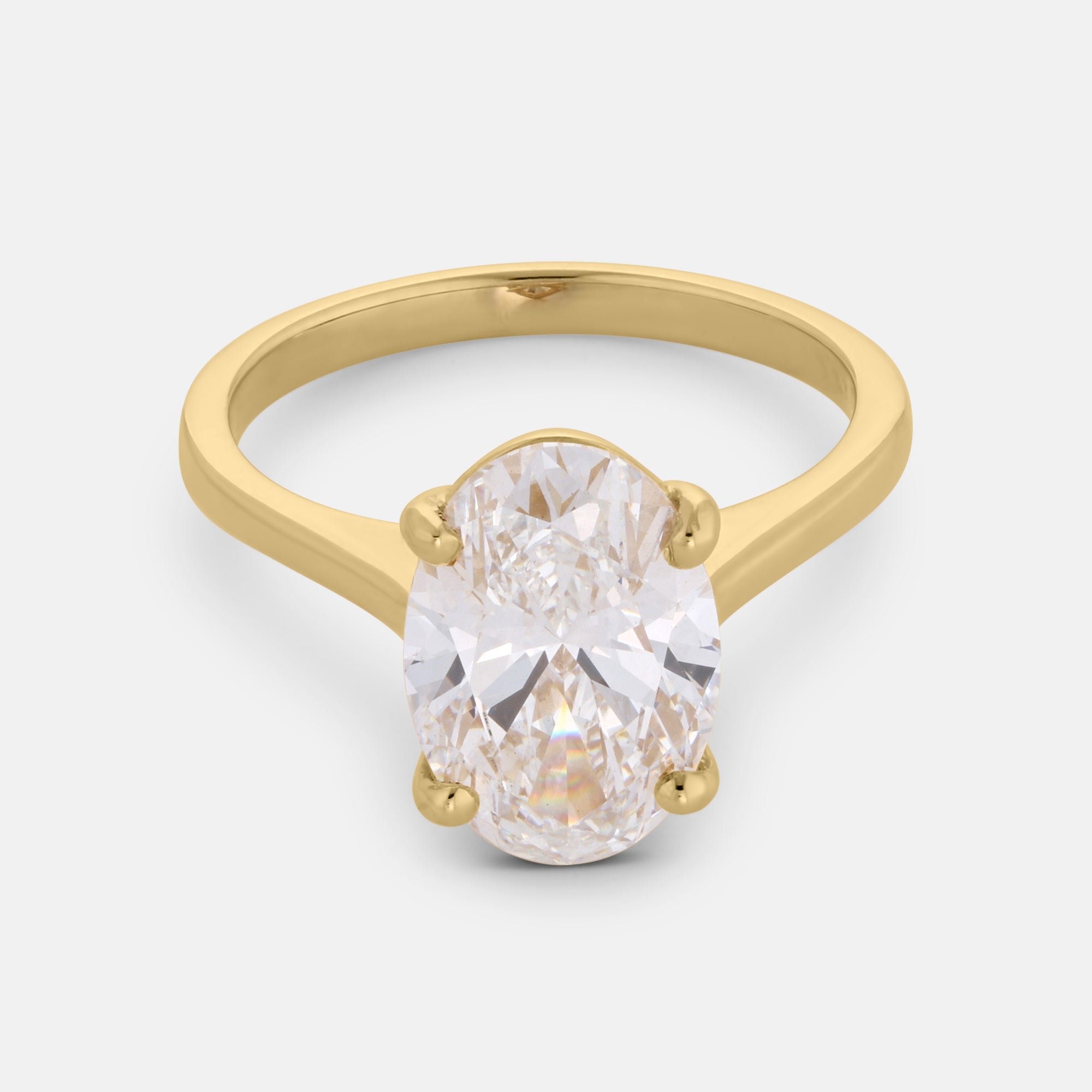 Mary Oval Cut Solitaire Engagement Ring