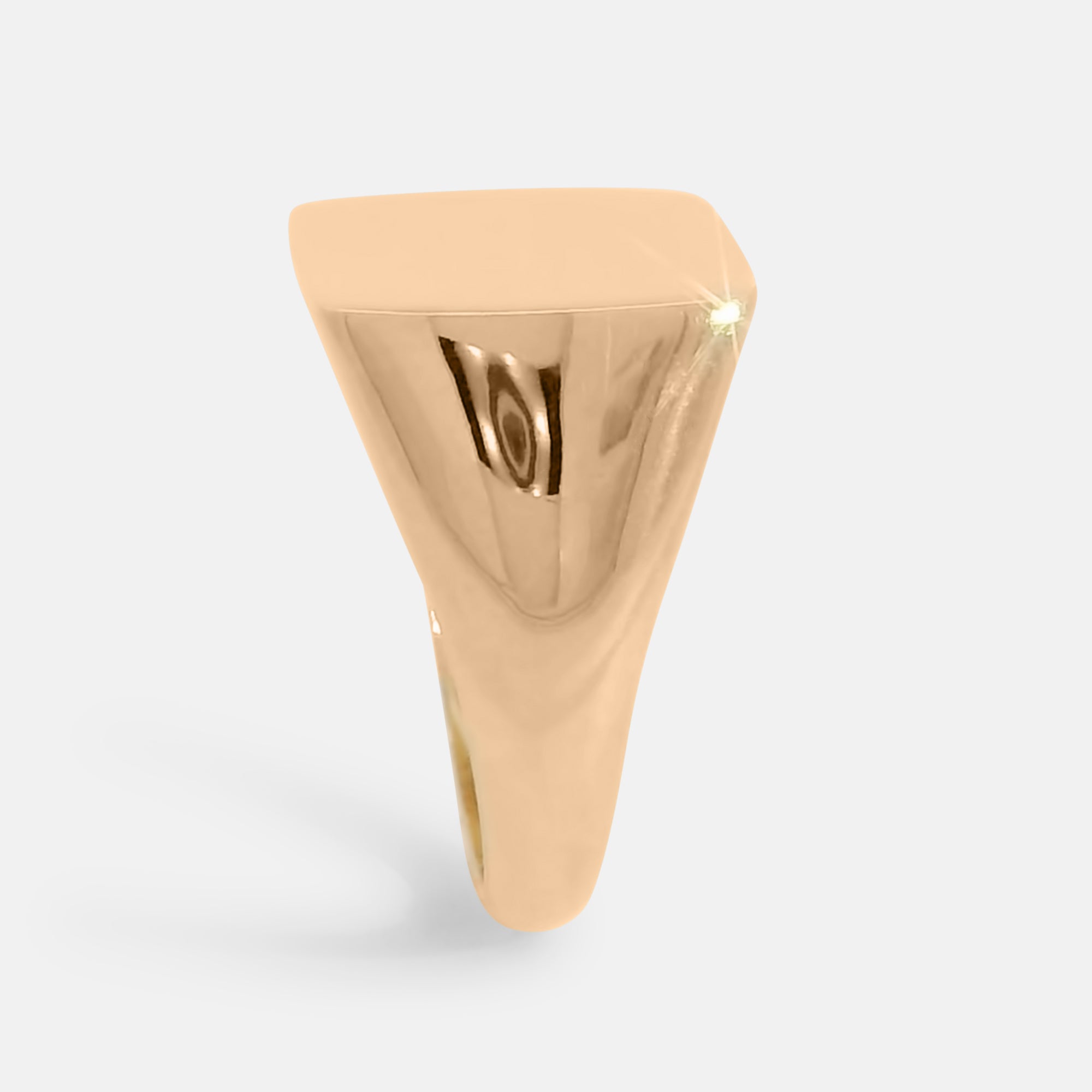 Polished Flat Rectangle Signet Ring