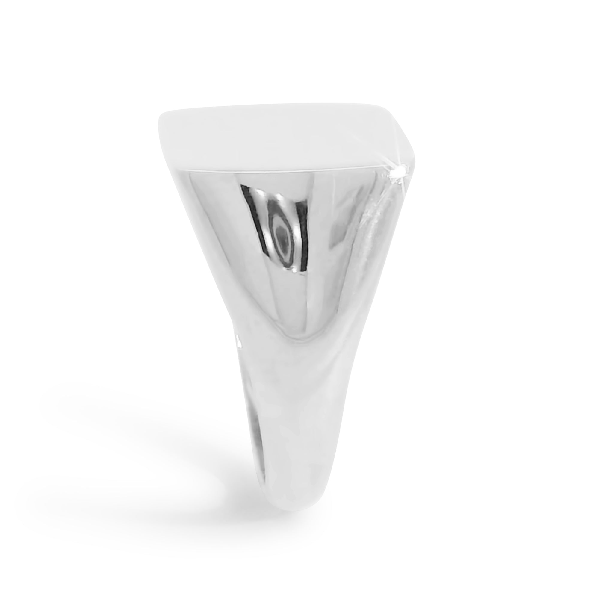 Polished Flat Rectangle Signet Ring