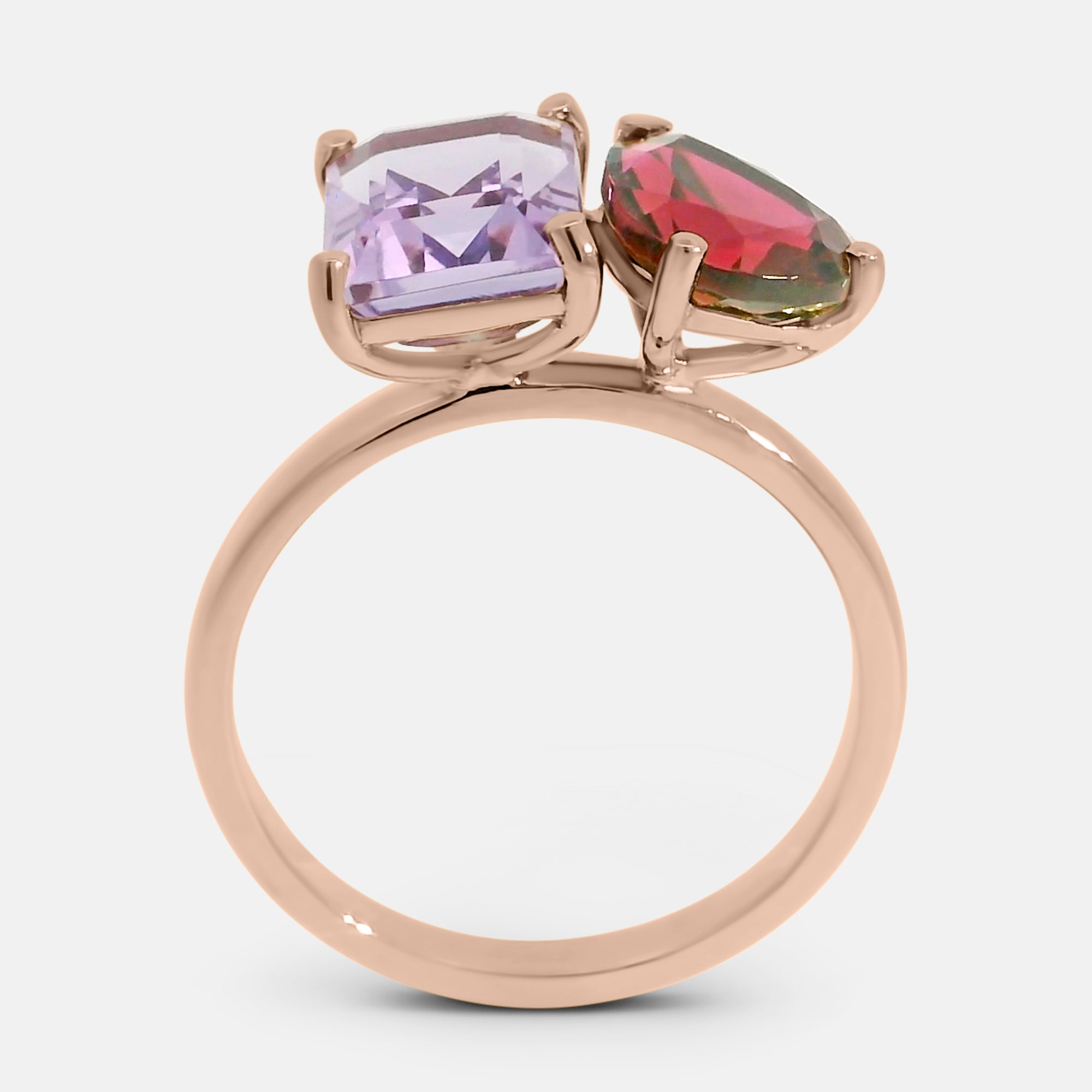 Toi et Moi Gemstone Ring