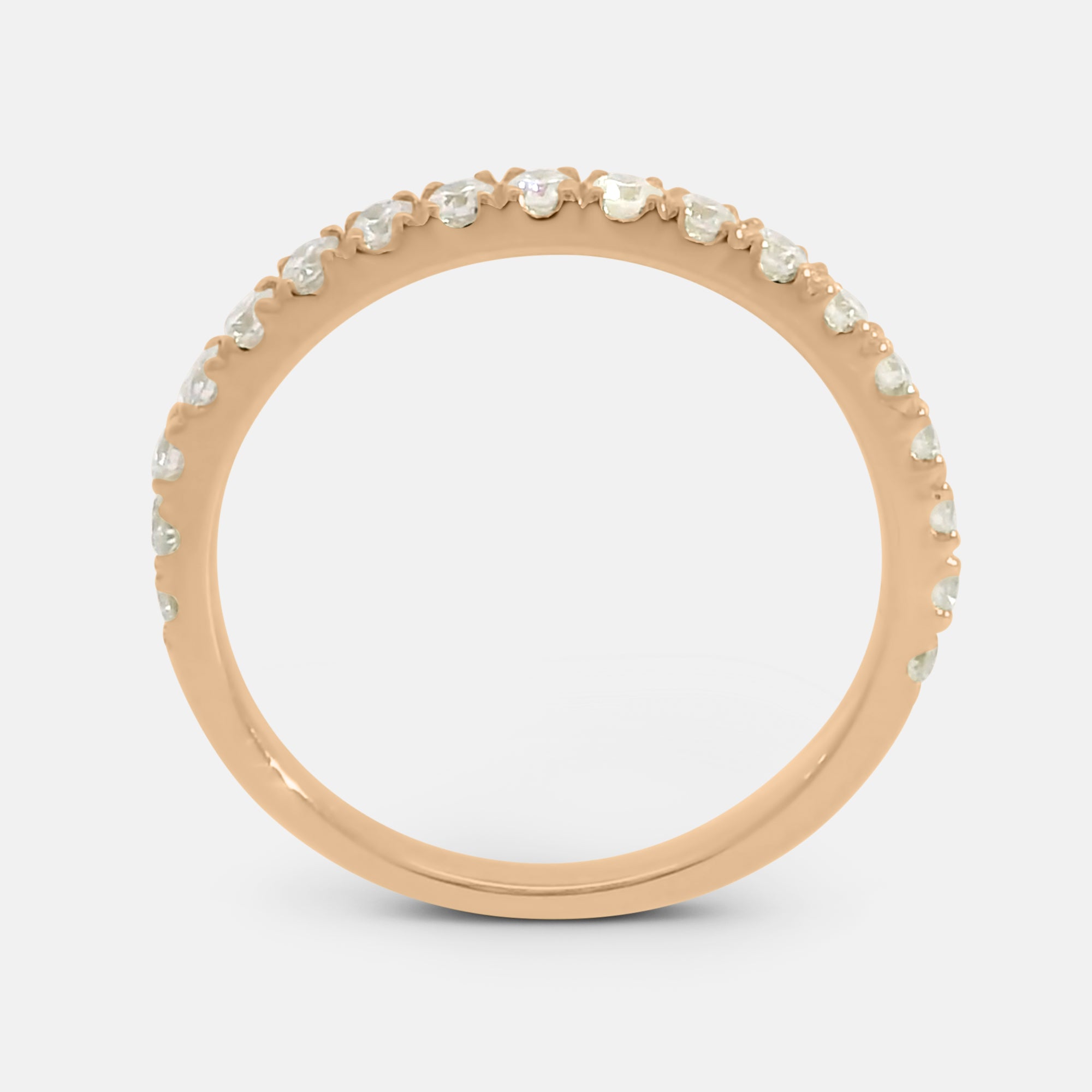 Half Pave Diamond Band (0.38tcw)