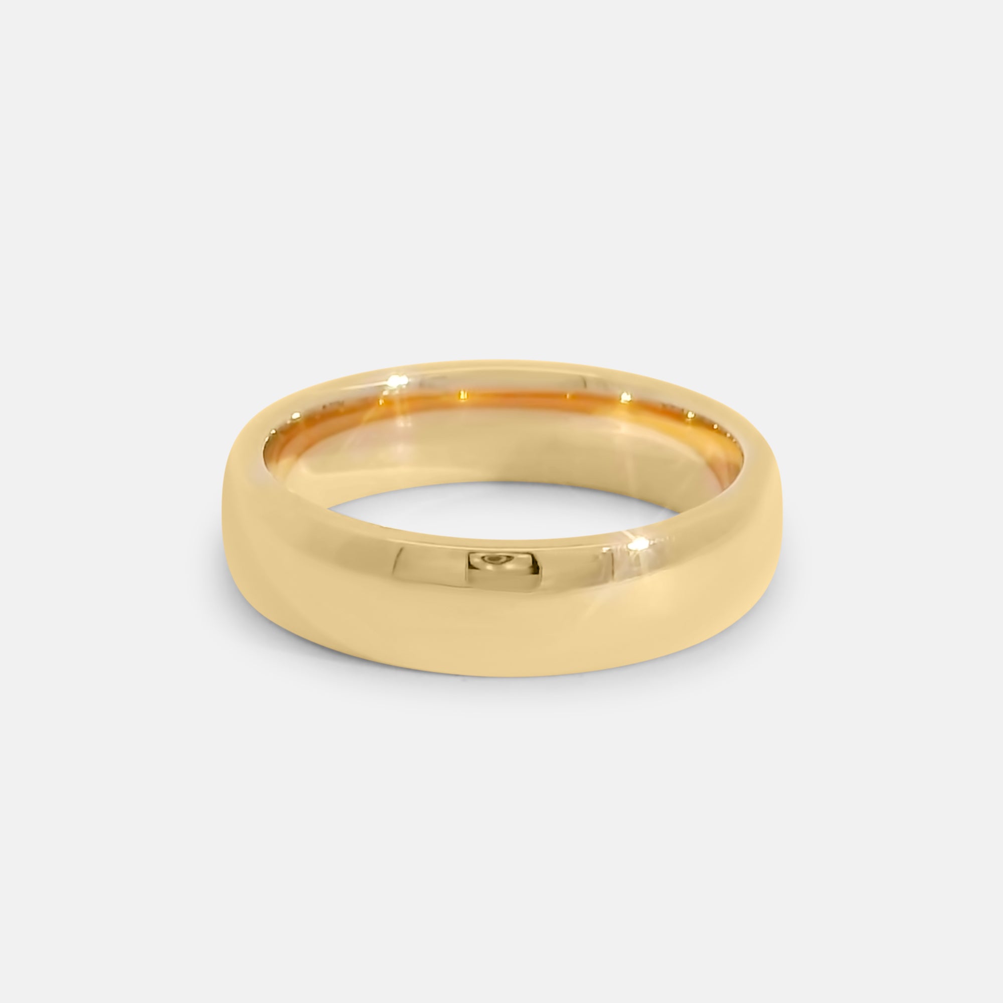 Polished Rounded Pinky Ring
