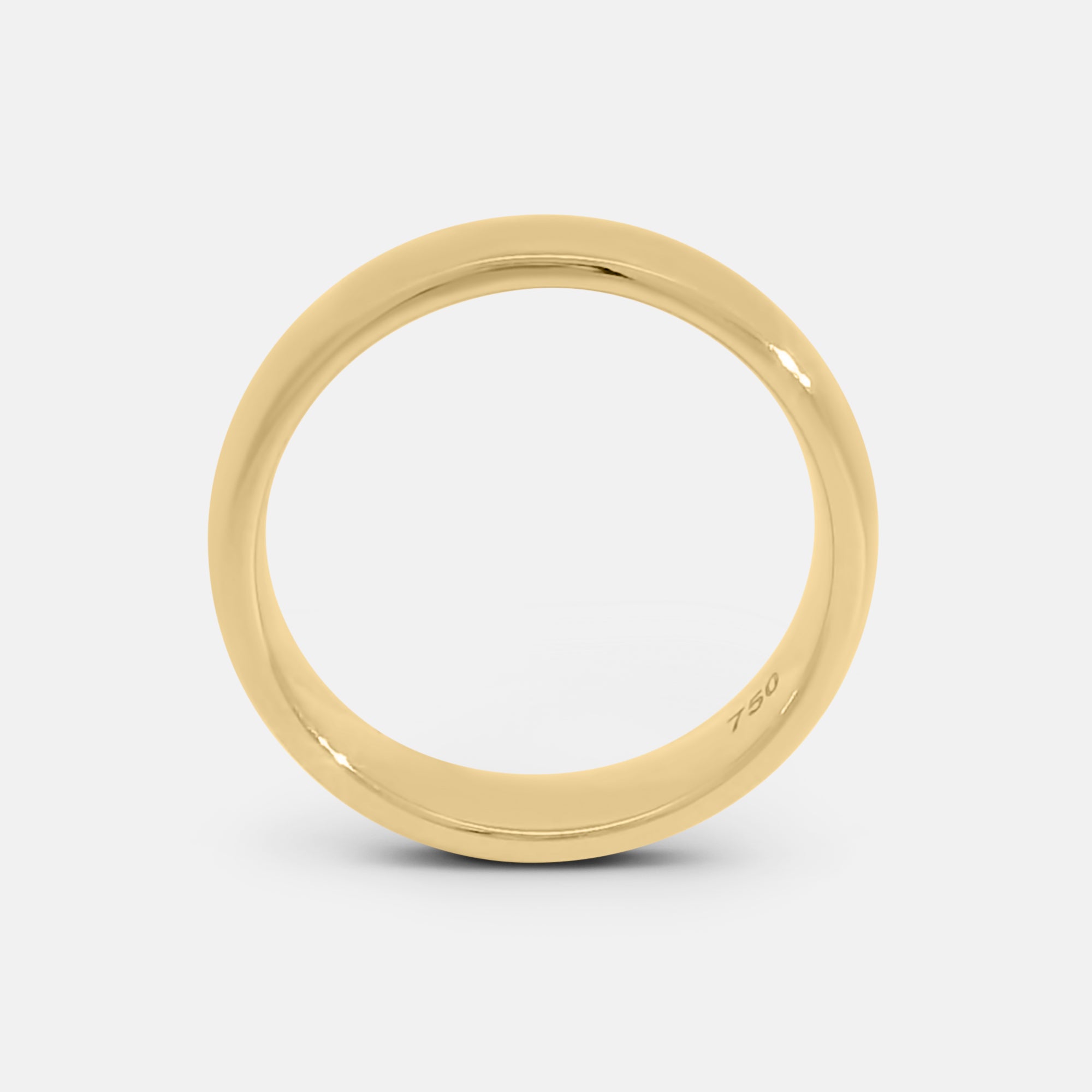 Polished Rounded Pinky Ring