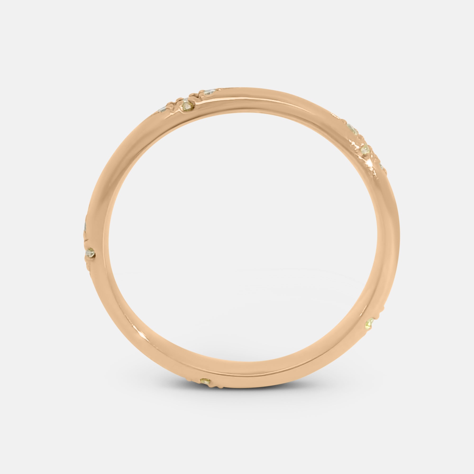 Diamond Cluster Rounded Band